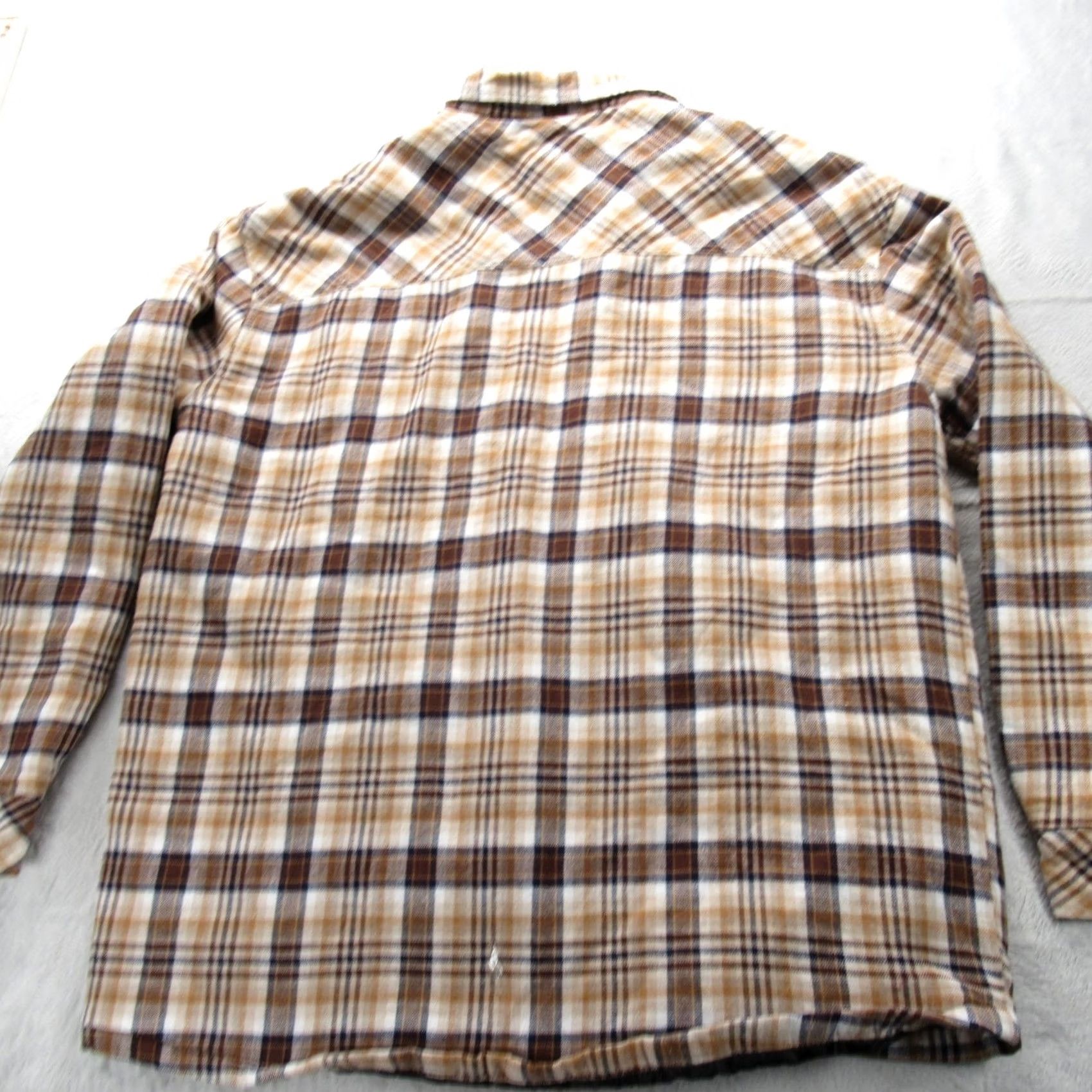 Dickies Dickies Insulated Jacket Shirt Jacket Men XS Brown Plaid Snap Quilted Lined Workwear Size US XS / EU 42 / 0 - 3 Thumbnail