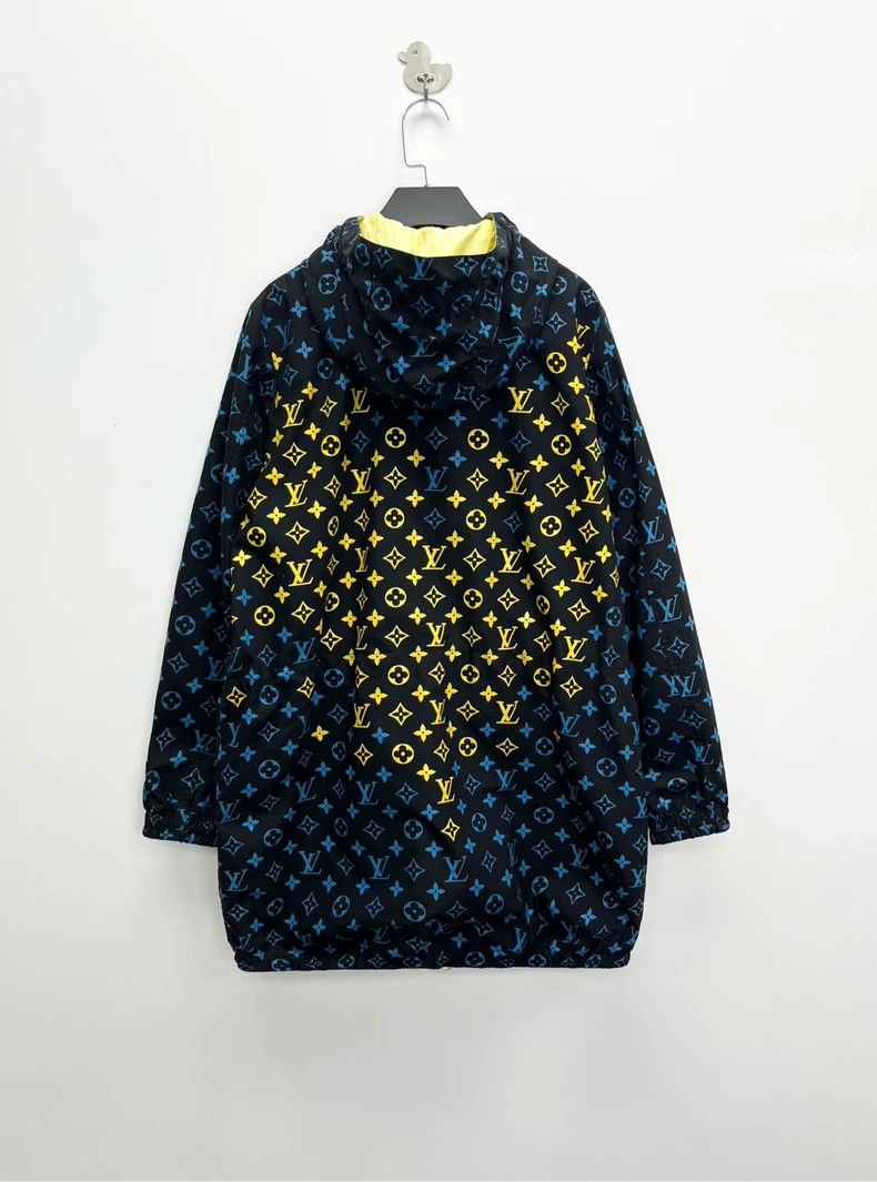 Louis Vuitton Louis Vuitton Ombré full logo reversible zip-up hooded bla Size XS / US 0-2 / IT 36-38 - 2 Thumbnail