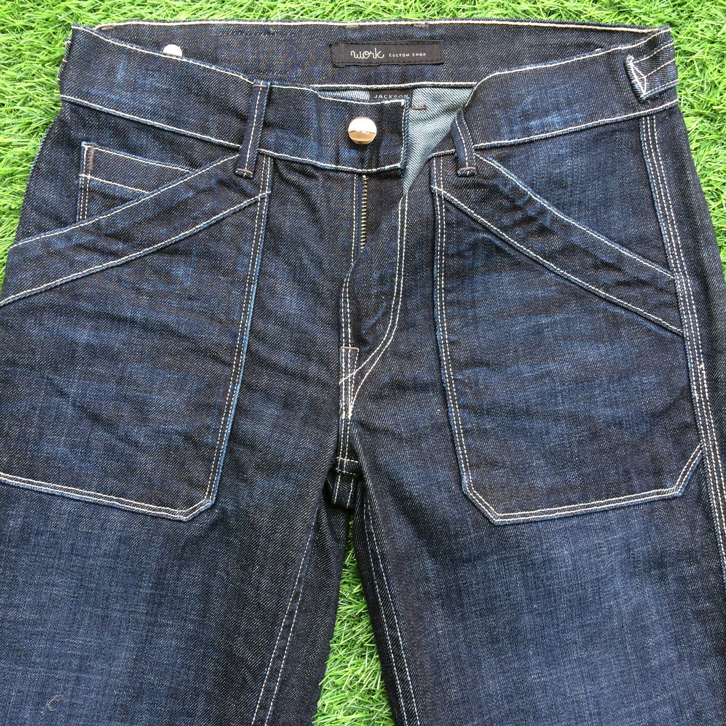 Designer Work Jackson Painter Bootcut Jeans Pants D-893 Size 27" / US 4 / IT 40 - 3 Thumbnail