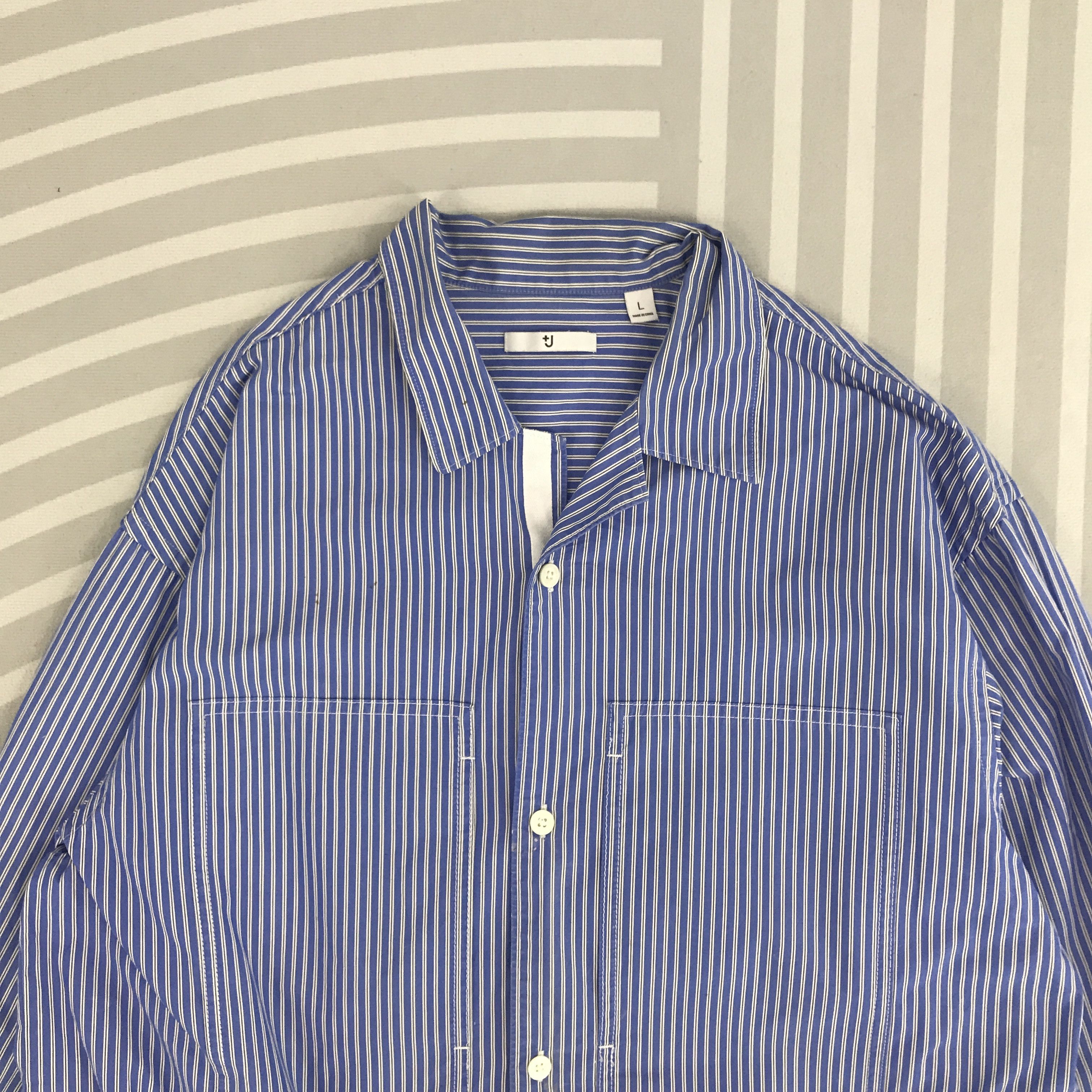 Japanese Brand × Jil Sander × Uniqlo Jil sender x Uniqlo Stripped design button up Jacket Size US L / EU 52-54 / 3 - 2 Thumbnail