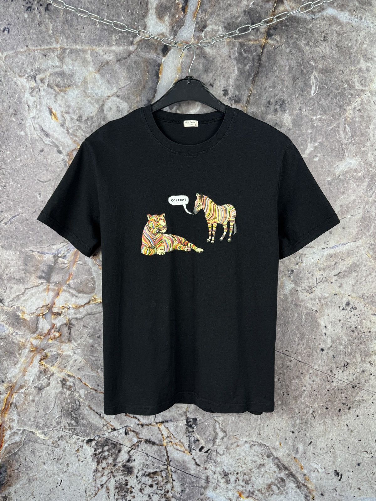 Paul Smith Paul Smith Men’s Graphic T-Shirt Copycat Tiger Zebra Print Size US XL / EU 56 / 4 - 1 Thumbnail