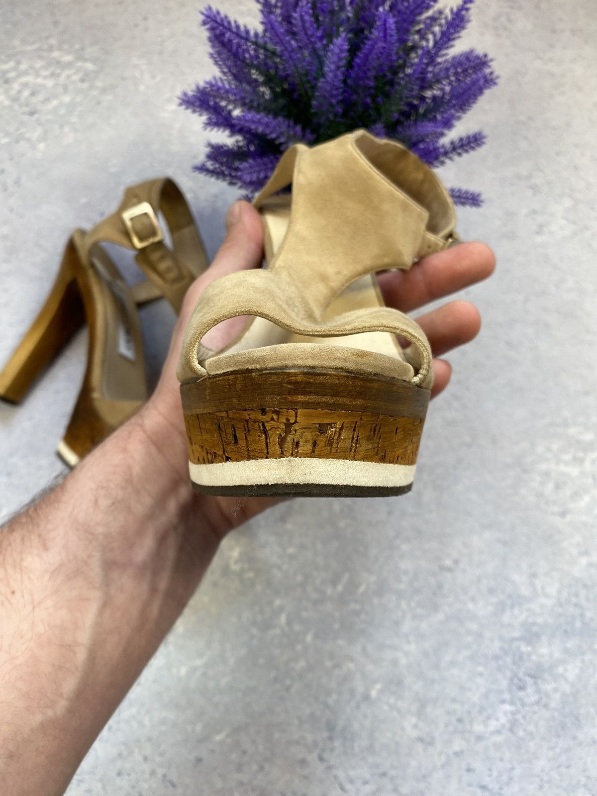 Jimmy Choo Jimmy Choo Women’s Heels Leather Suede Shoes Size 39 Size US 9 / IT 39 - 17 Thumbnail