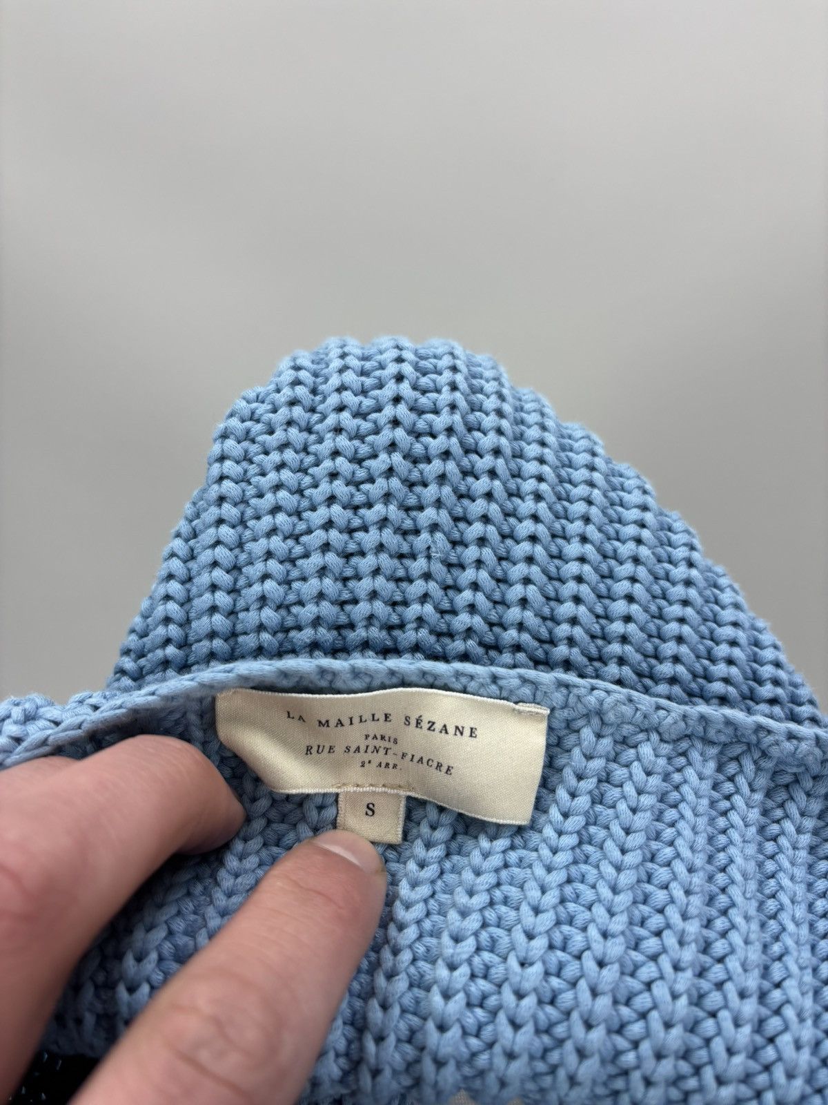 Sezane Womens sweater Sezane Size S Color Blue Size S / US 4 / IT 40 - 11 Thumbnail