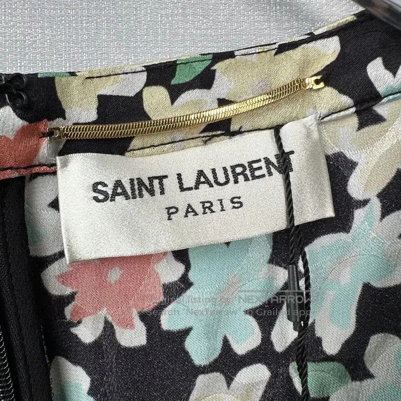 Yves Saint Laurent YSL Floral Print Summer Dress Medium . Size M / US 6-8 / IT 42-44 - 6 Thumbnail