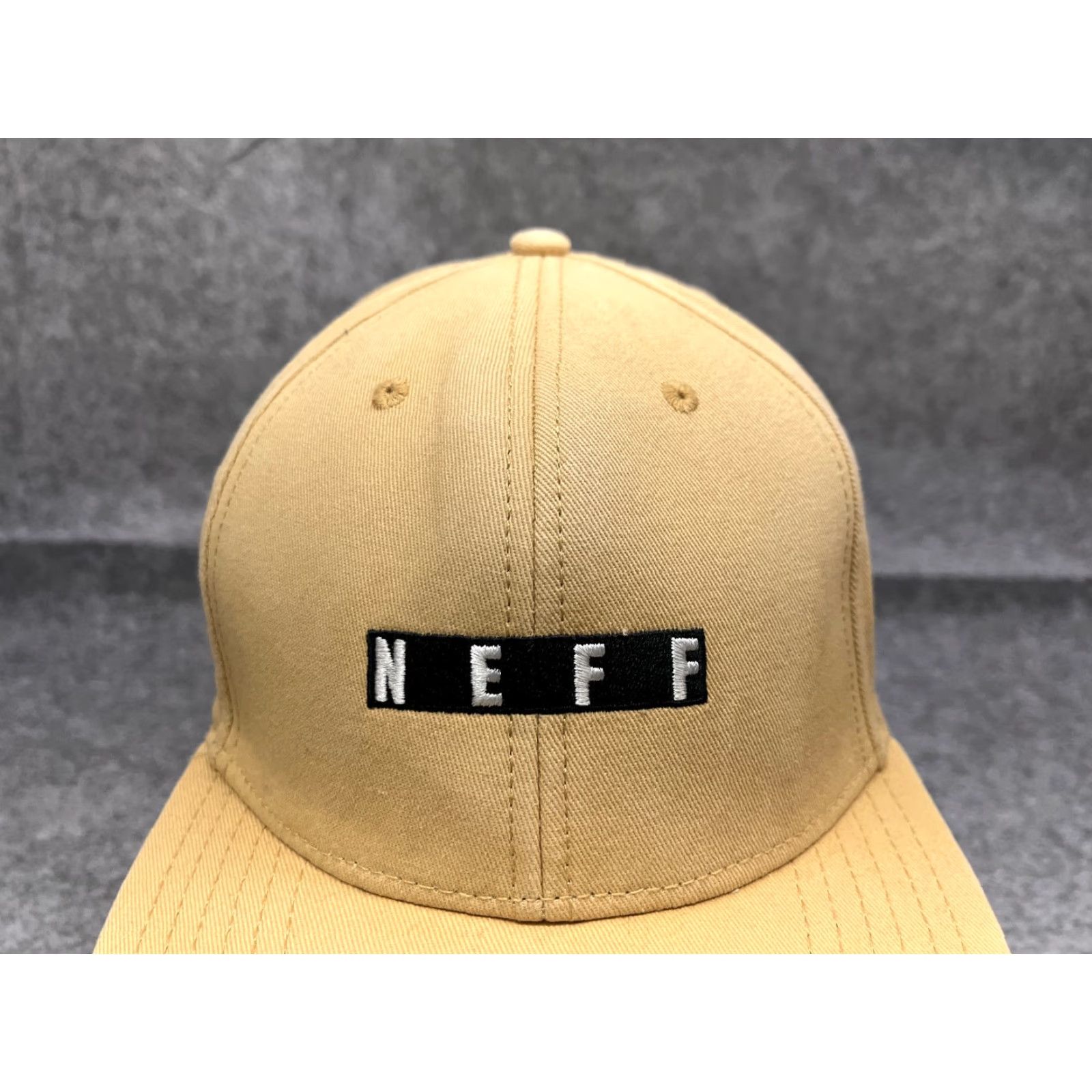 Vintage Neff Hat Adult One Size Beige 100% Cotton Beach Embroidered Snap Back Cap Size ONE SIZE - 2 Thumbnail
