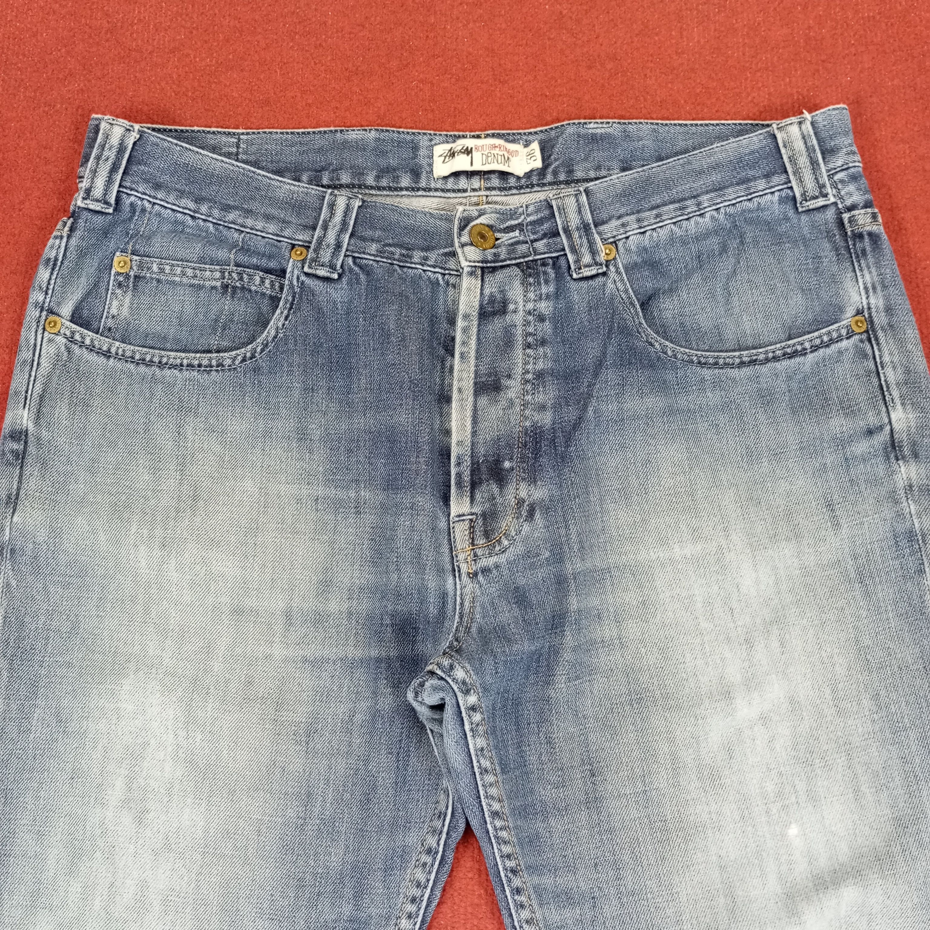 Stussy Stussy Streetwear Skateboard Custom Art Logo Style Jeans Size US 35 - 5 Thumbnail