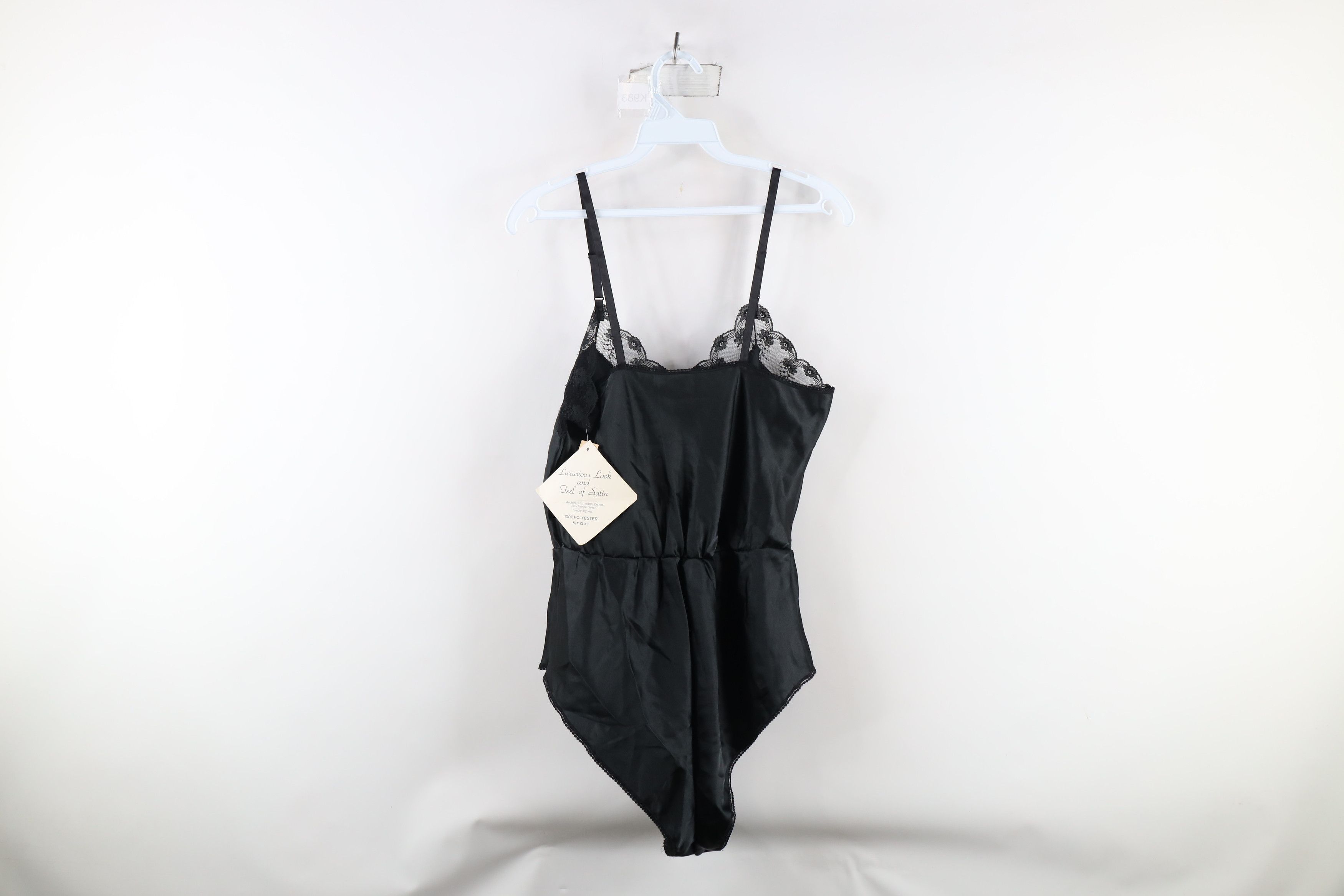 Vintage Deadstock Vintage 90s Satin Snap Crotch Teddy One Piece USA Size L / US 10 / IT 46 - 13 Thumbnail