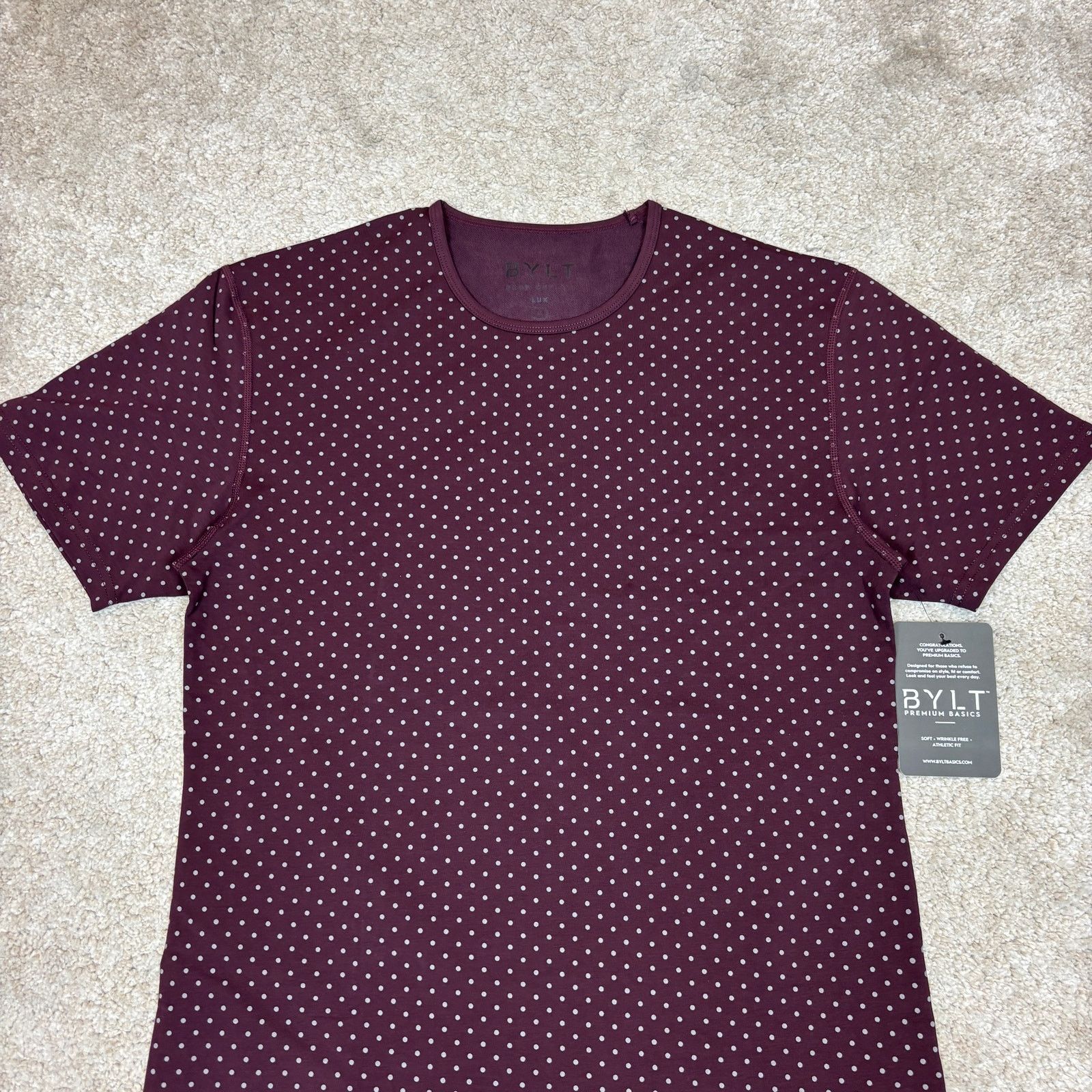 Other NWT Bylt Drop Cut Lux Polka Dot Short Sleeve T Shirt Men's S Size US S / EU 44-46 / 1 - 2 Thumbnail