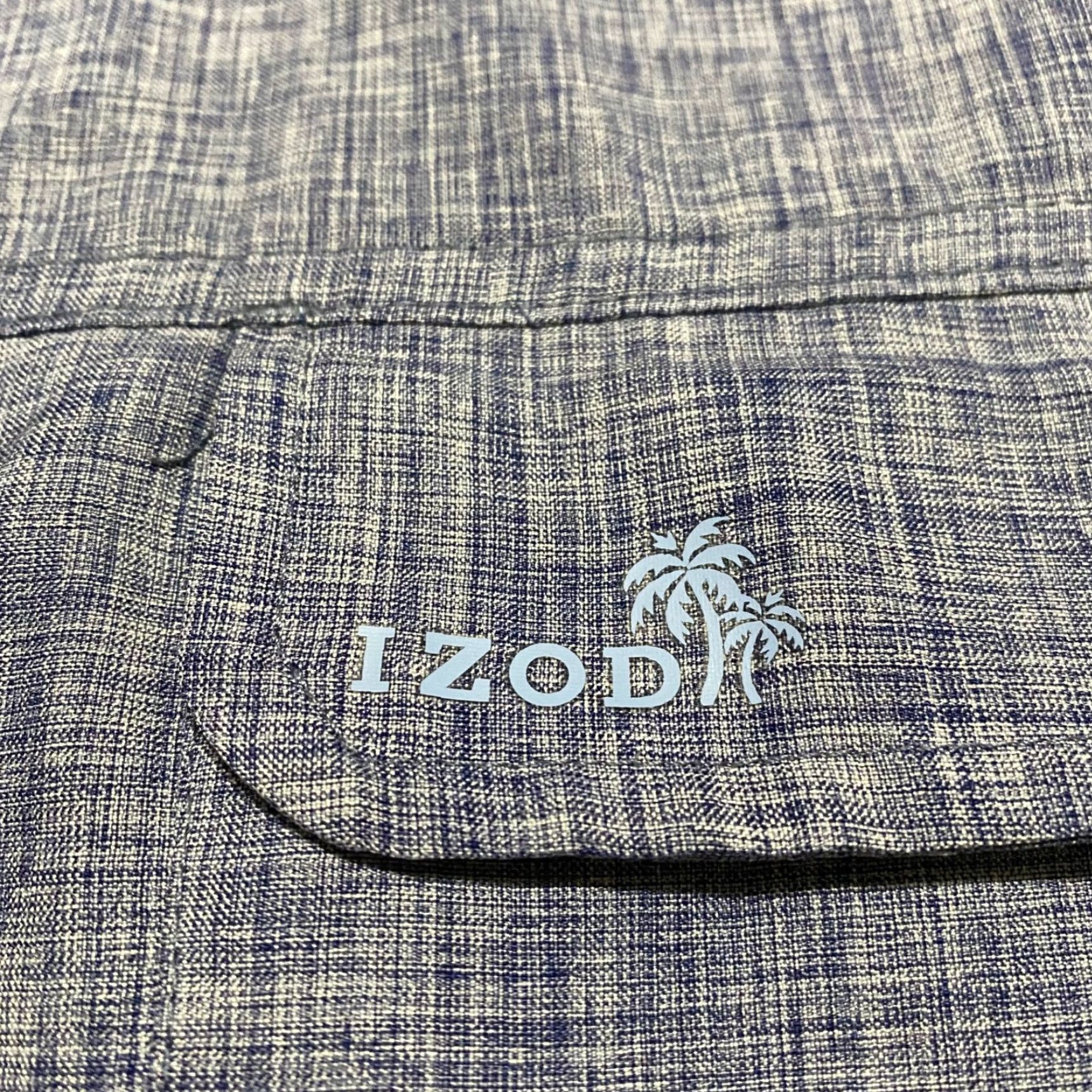 Izod IZOD Saltwater Shirt Mens Large Blue Button Front Vented Outdoor Hiking Fishing Casual Shirt MX Size US L / EU 52-54 / 3 - 7 Thumbnail