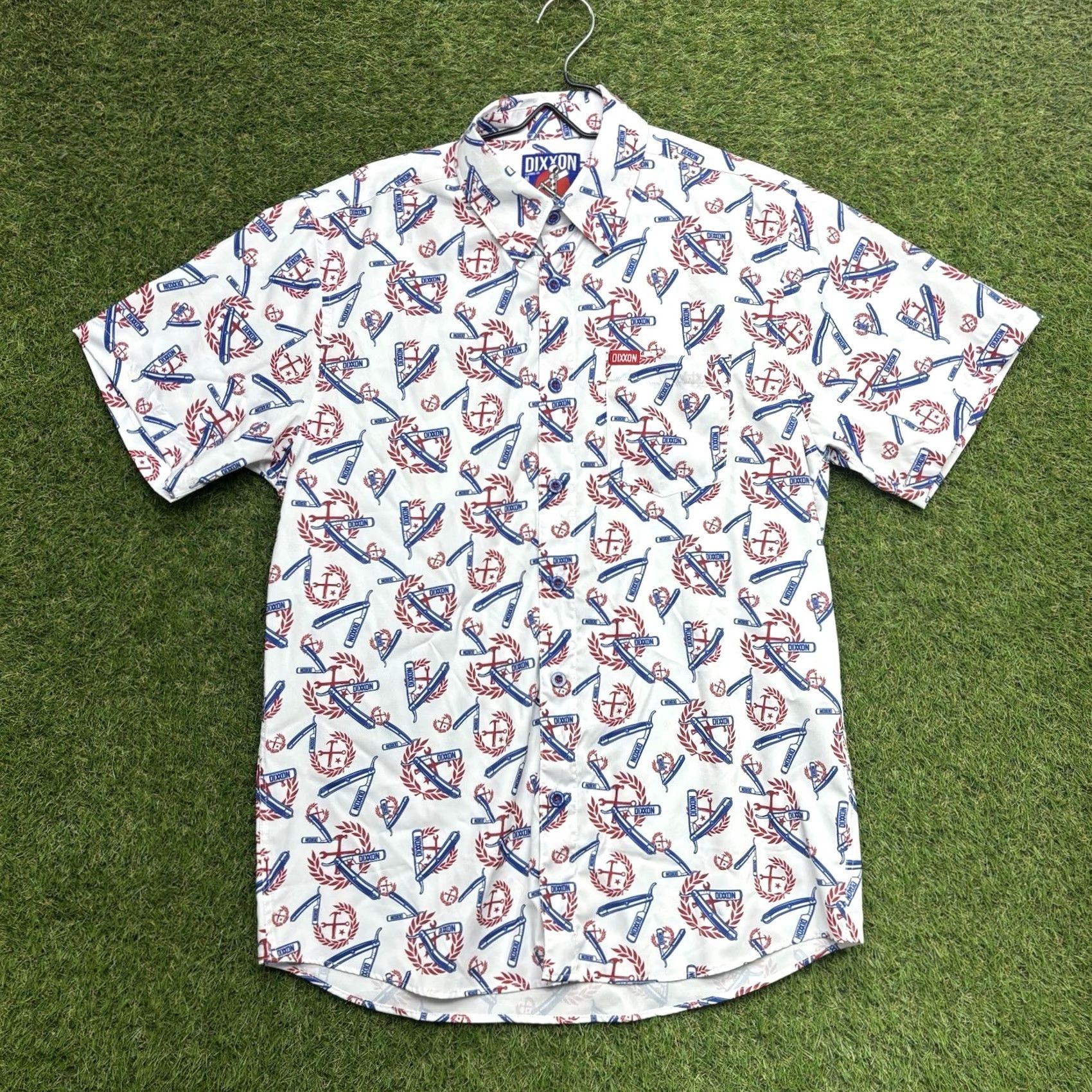 CO Dixxon Flannel Shirt Mens M White The High And Tight Barber Patriotic Party Limited? Size US M / EU 48-50 / 2 - 2 Thumbnail