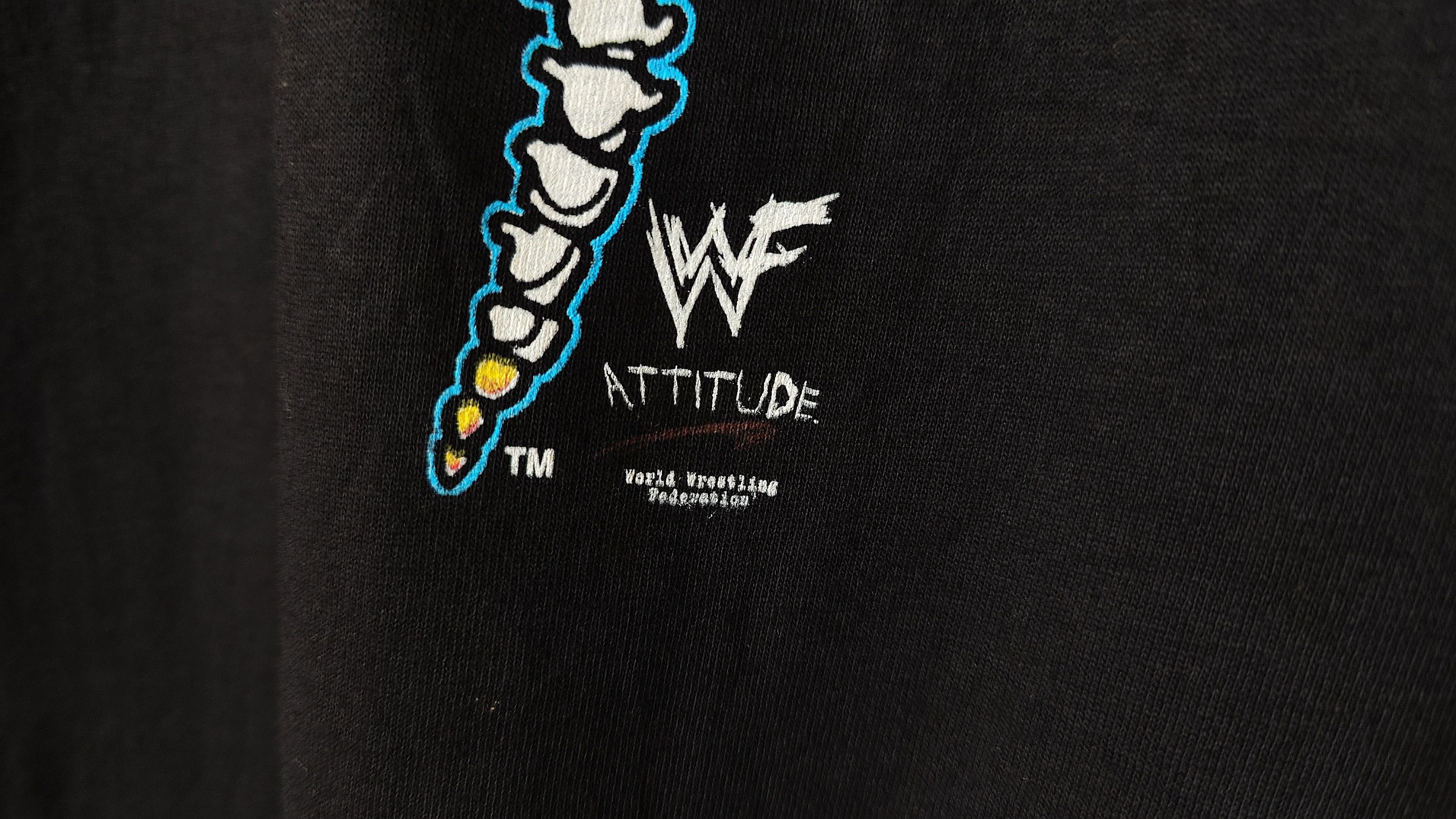 Vintage Steve Austin Stone Cold 90s Bad to Bonz Vintage WWE Tshirt Size US XL / EU 56 / 4 - 6 Thumbnail