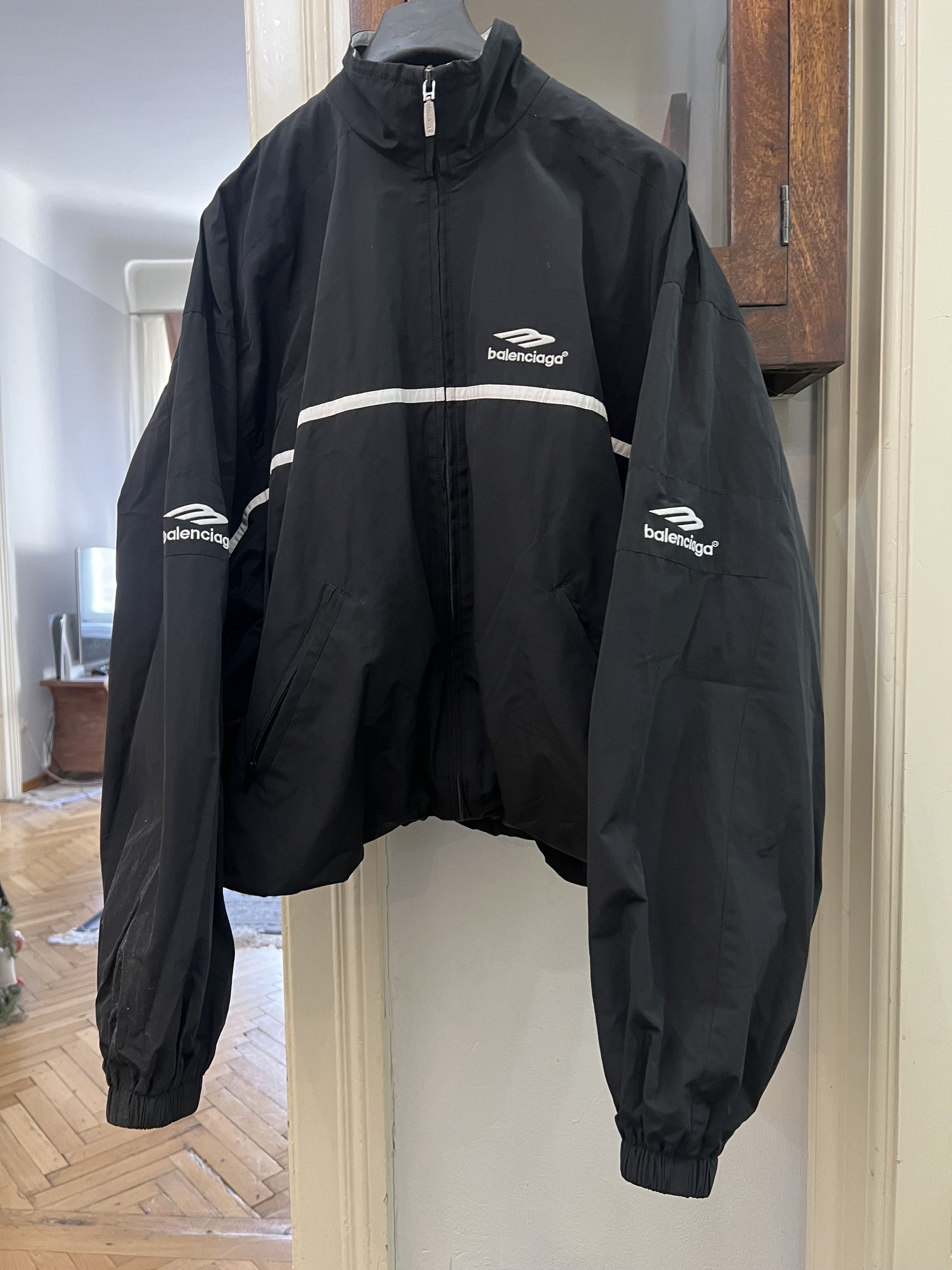 Balenciaga 3B Cropped Track Jacket