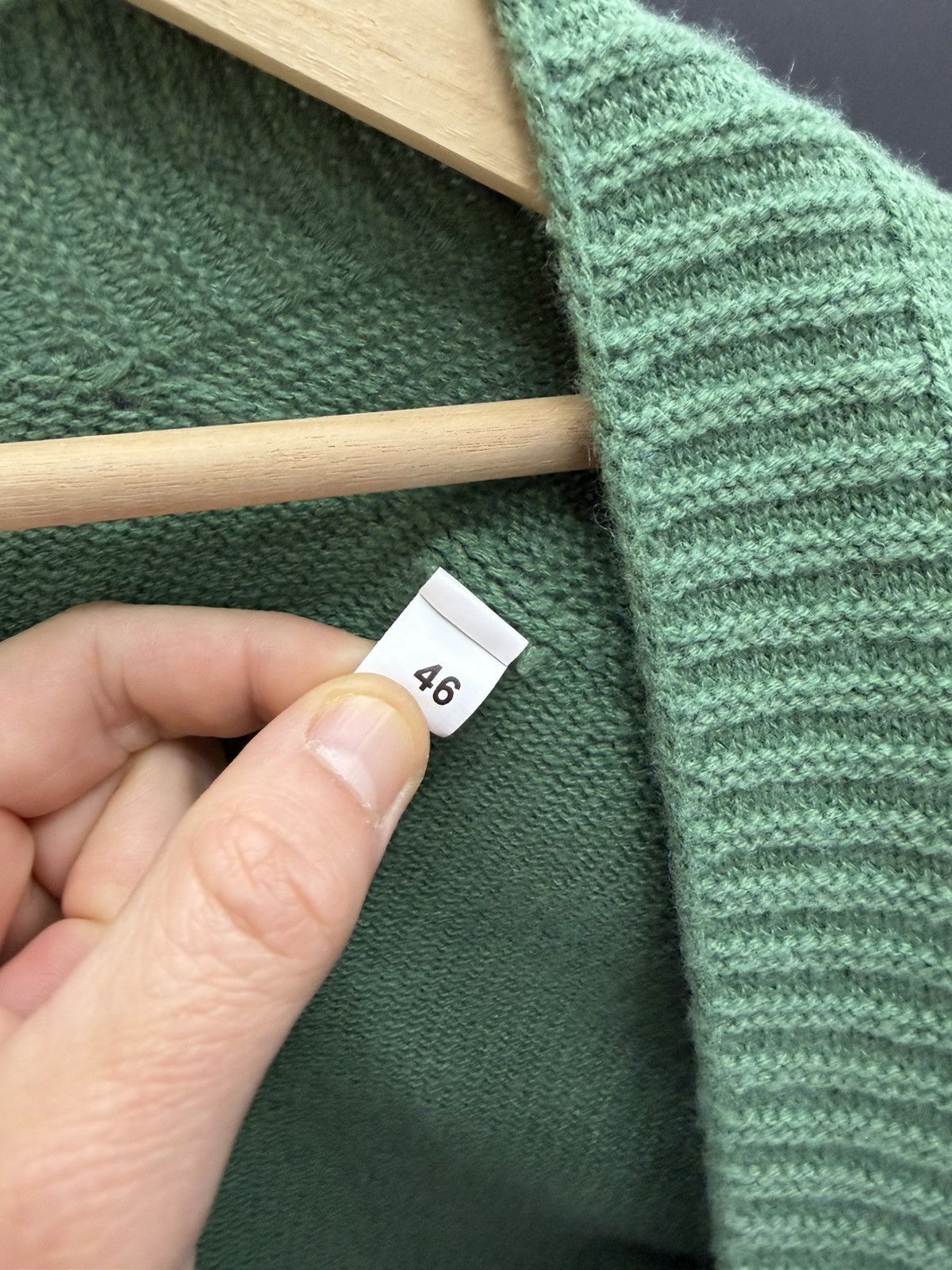 Gran Sasso Gran Sasso Wool Cashmere Cardigan Green Made in Italy Size M Size L / US 10 / IT 46 - 6 Thumbnail