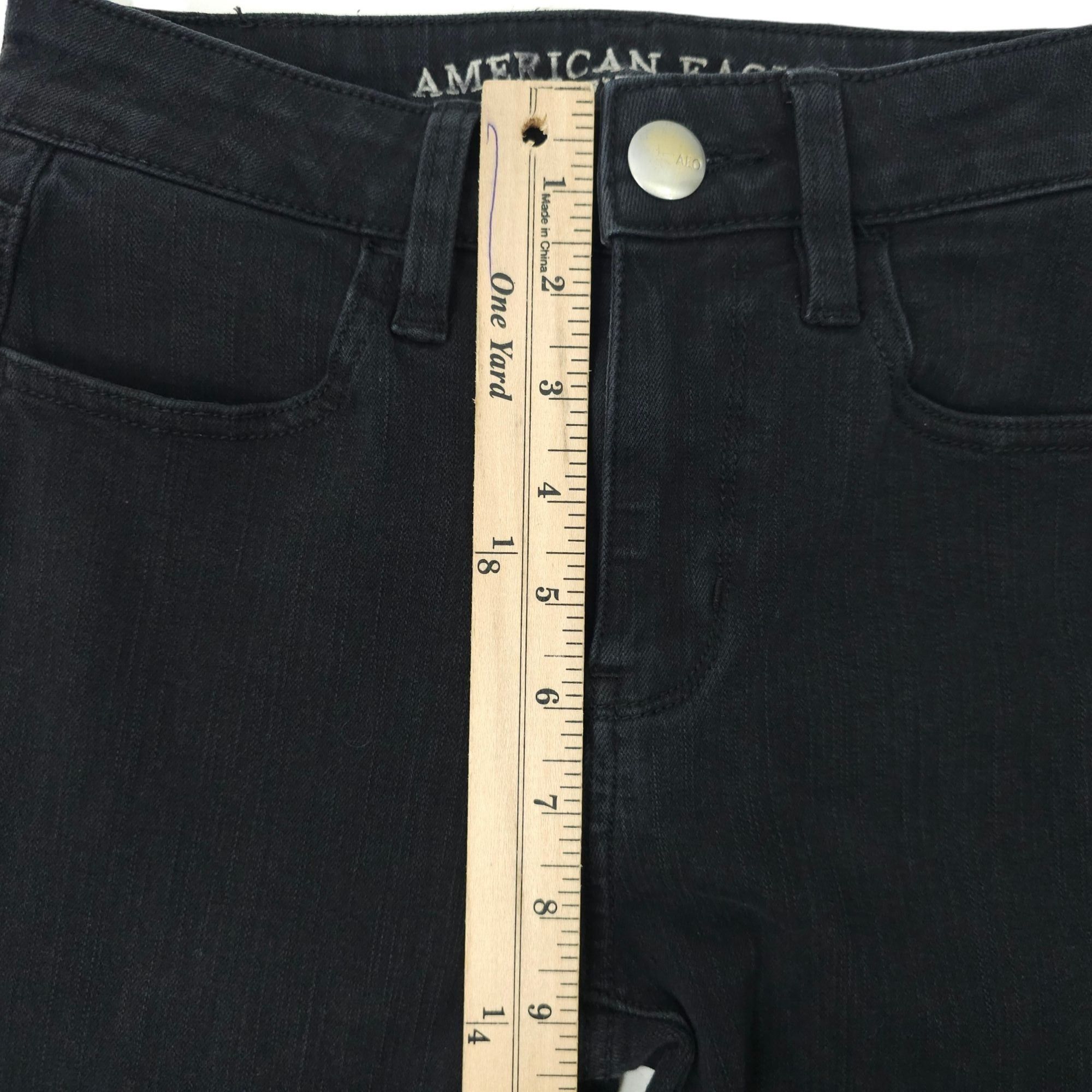 American Eagle Outfitters American Eagle Hi Rise Jegging Skinny Jeans Womens 00 R Size 24" / US 00 / IT 34 - 4 Thumbnail