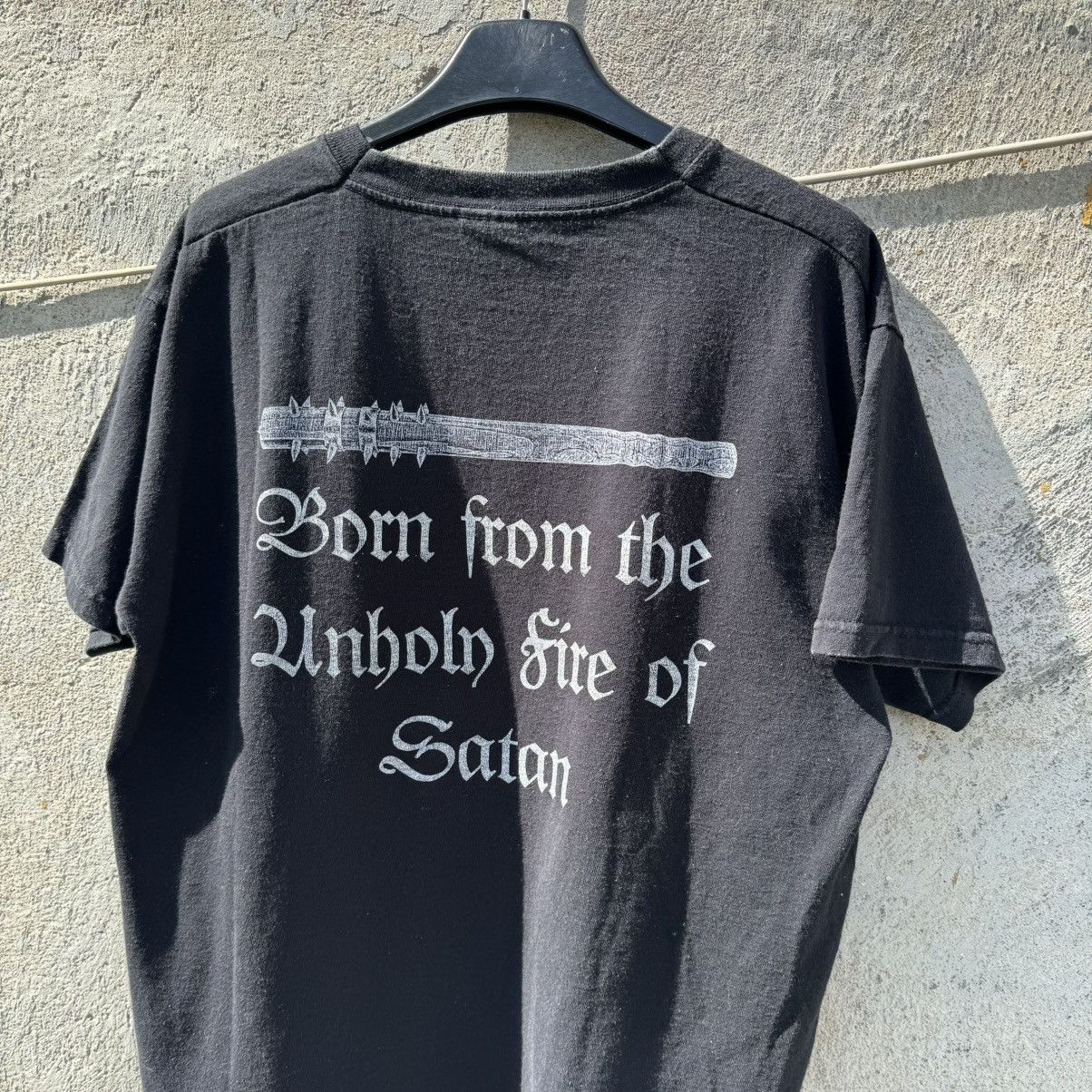 Band Tees White Army Black Metal Band Finland Darkthrone Satan Burzum Size US L / EU 52-54 / 3 - 4 Thumbnail