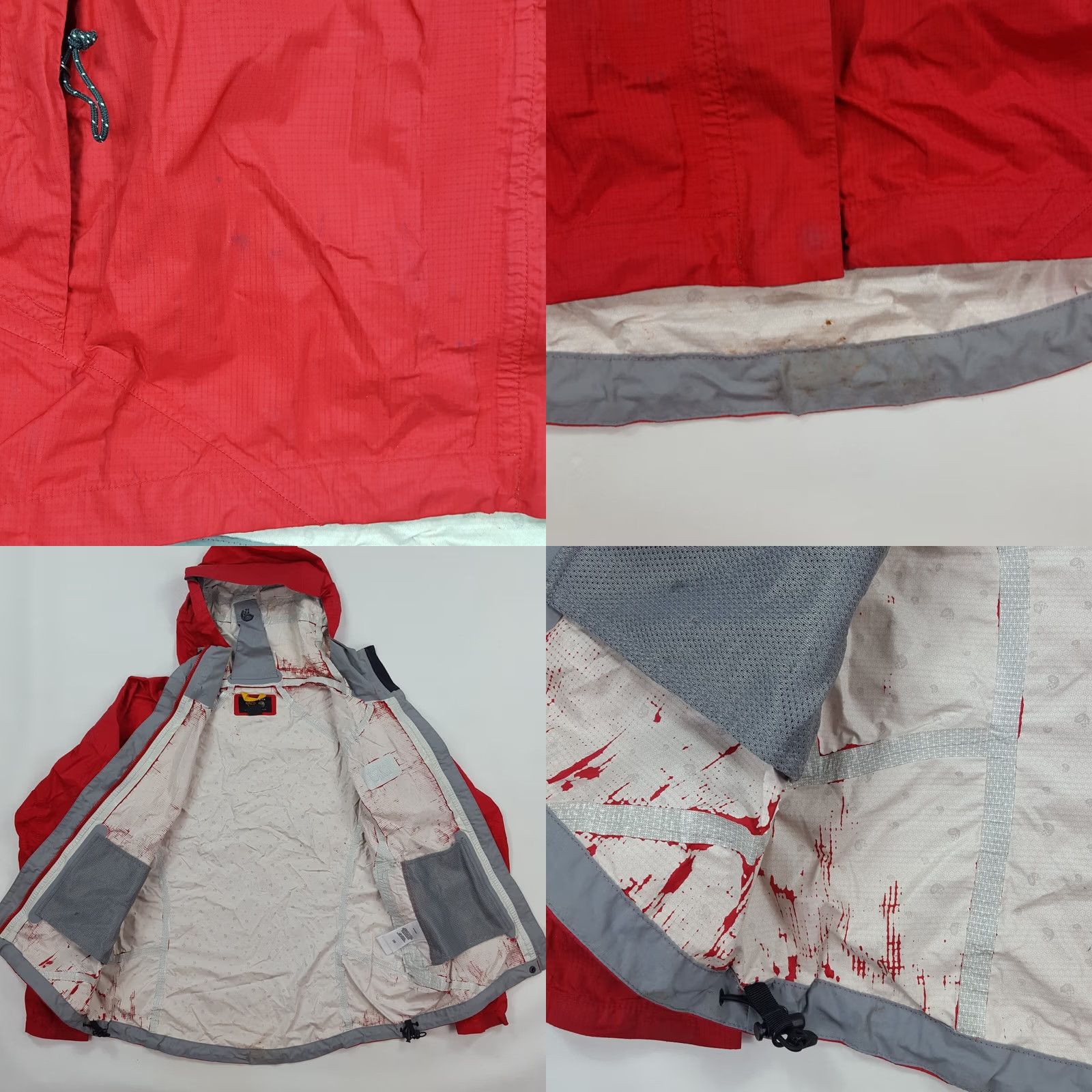 Mountain Hardwear VINTAGE Mountain Hardwear Conduit Silk Womens M Zip Up Retro Snow Ski Jacket Hooded Red Slim Cut Jacket Womens 90s Outdoor Camping Gorp Hiking Pockets Size M / US 6-8 / IT 42-44 - 8 Thumbnail