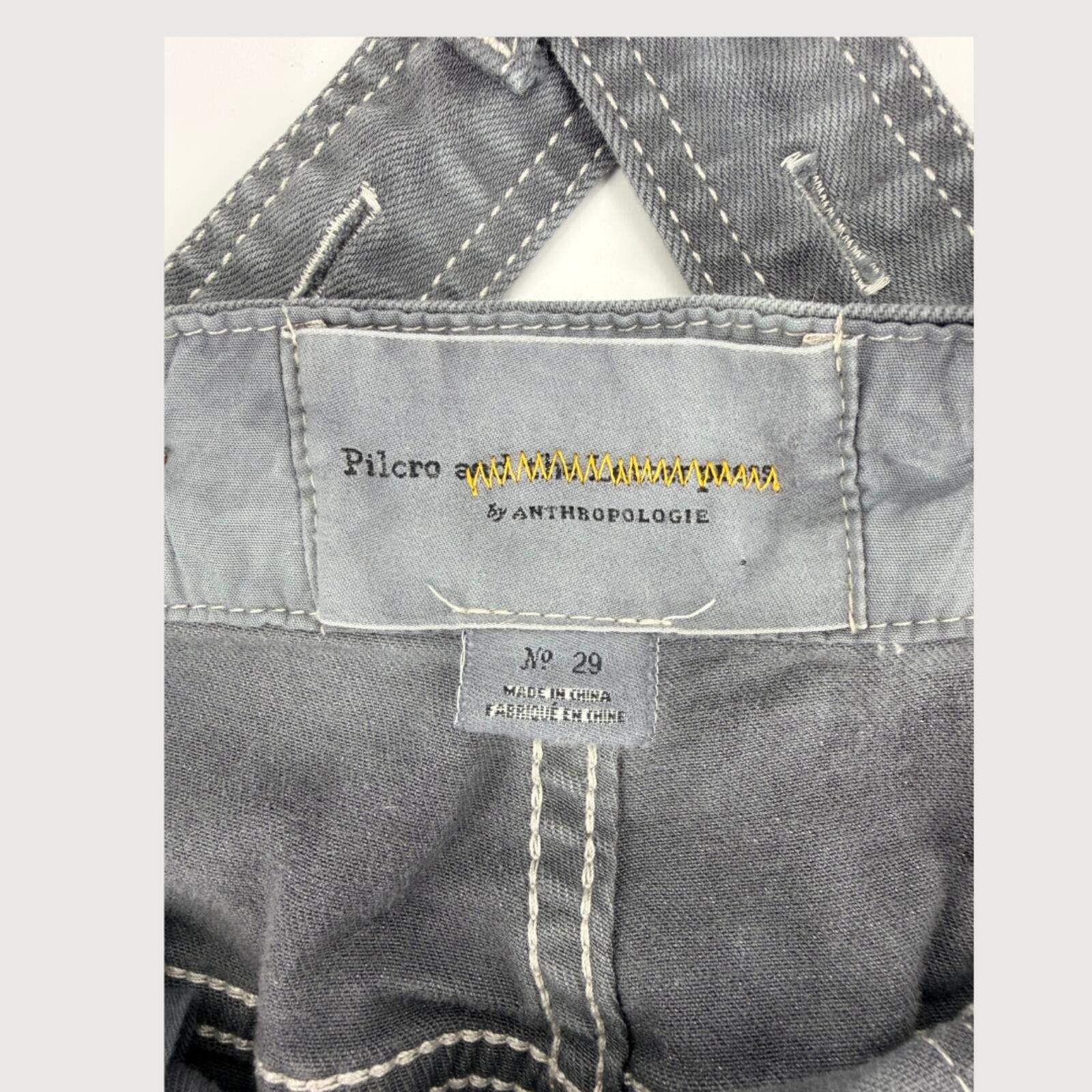 Other Anthro Pilcro Tie Dye Overalls Grey Cropped 29 Size 29" - 4 Thumbnail