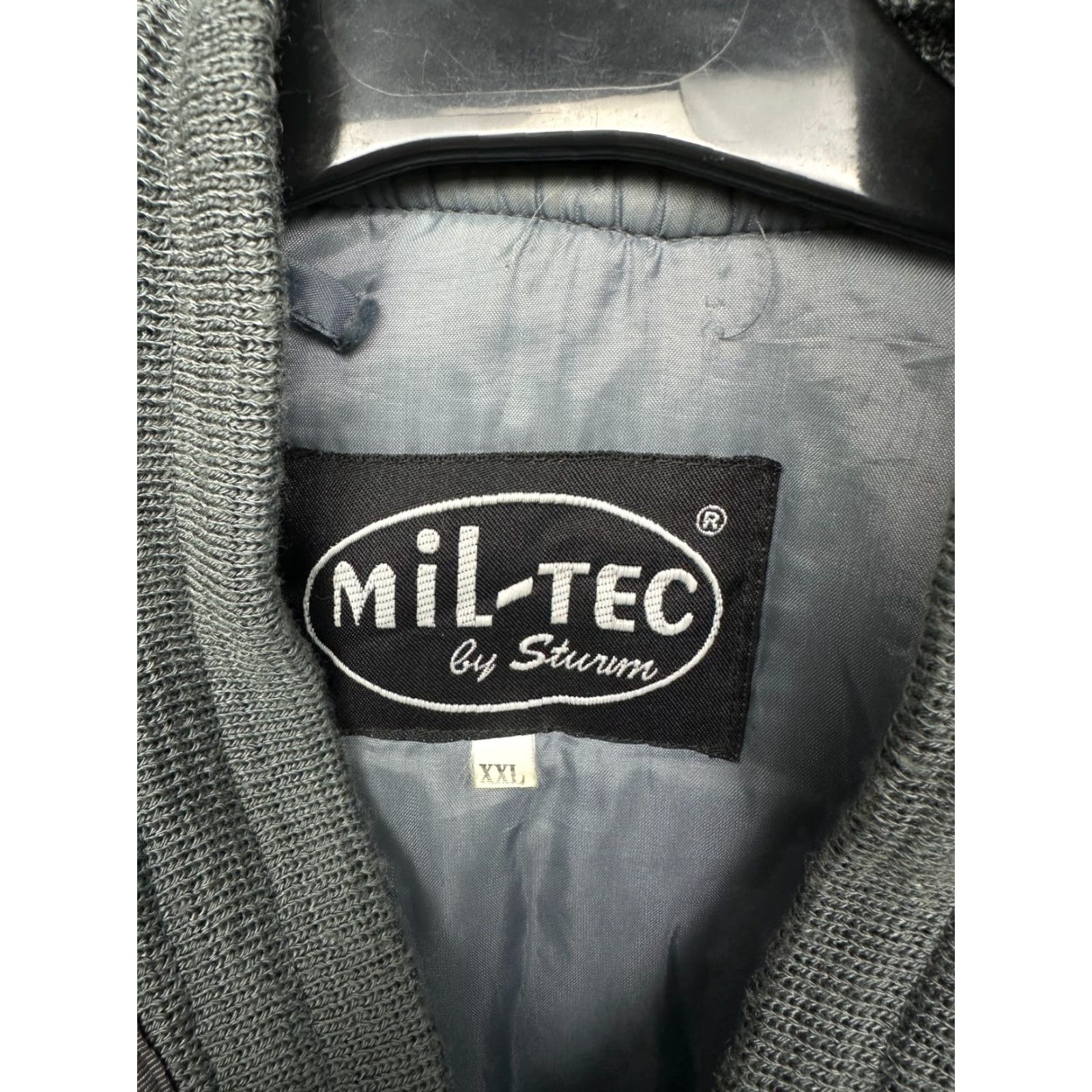 Vintage Mil-Tec Vintage MA1 Pilot Air Force Nylon Bomber Jacket XXL Mens Silver Navy/polymide Silk? Size US XXL / EU 58 / 5 - 3 Thumbnail