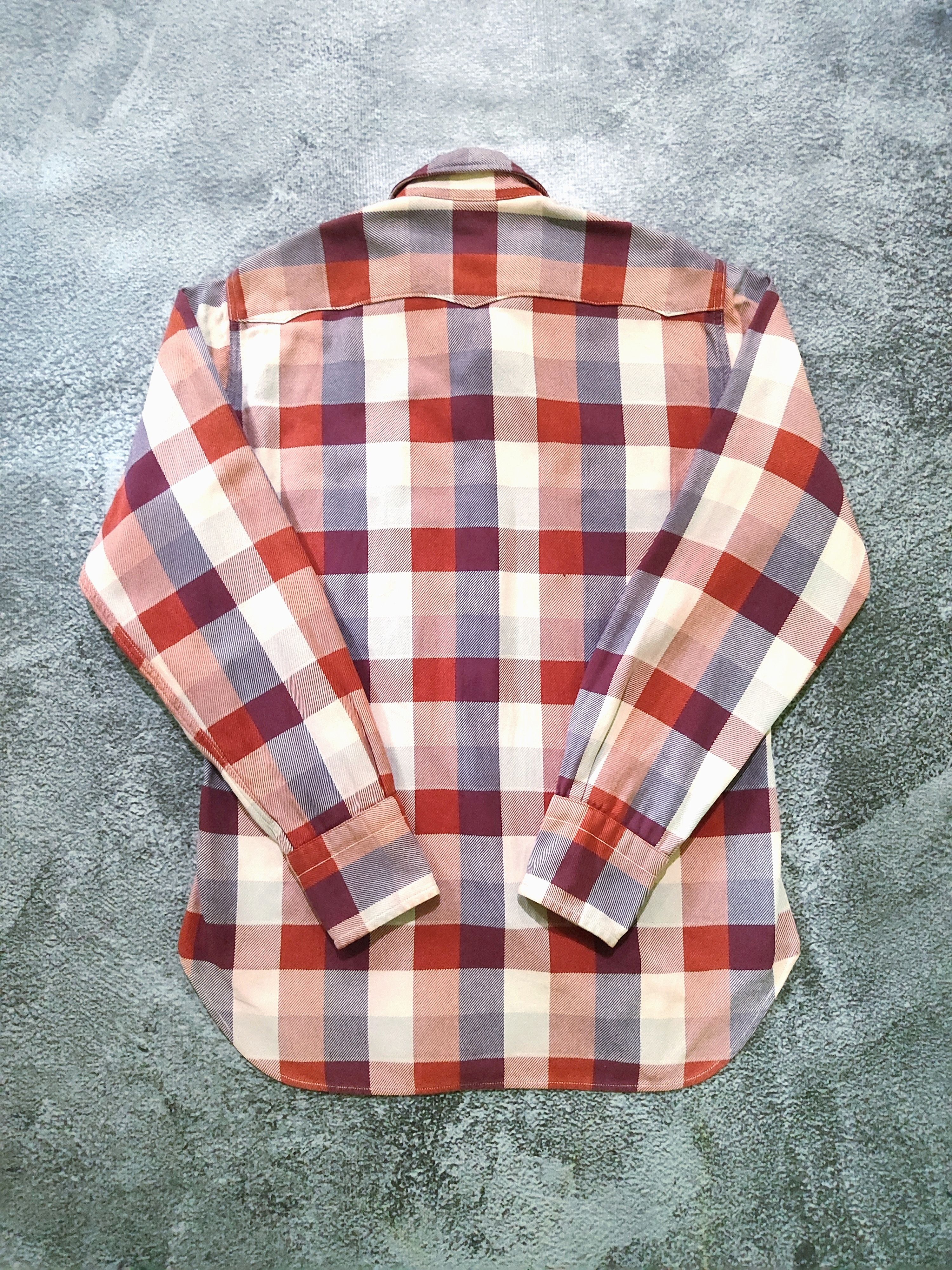 Warehouse Warehouse Heavy Flannel Snap Button Work Shirt Size US M / EU 48-50 / 2 - 2 Thumbnail