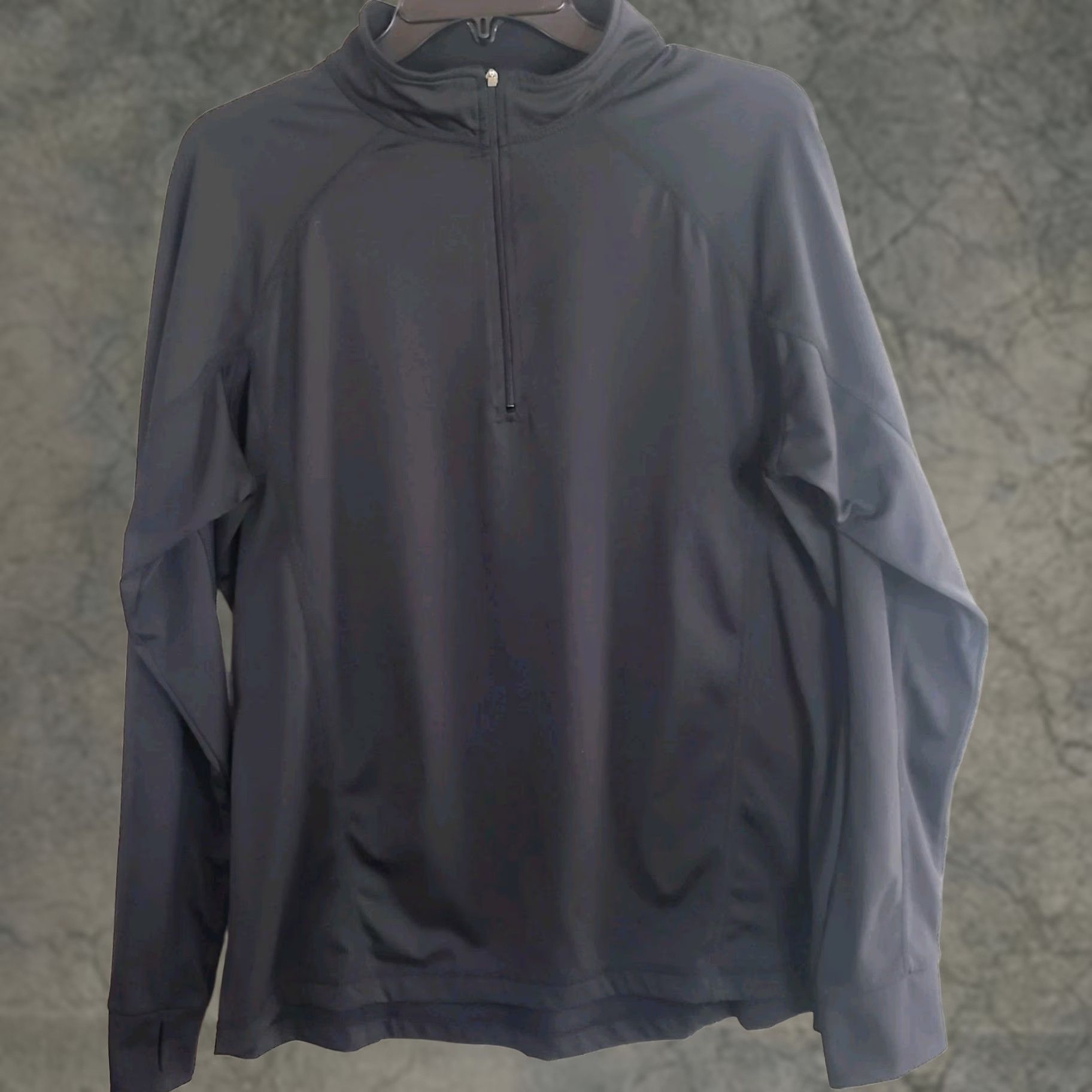 Vintage L.L. Bean Pullover Sweater Shirt Black Regular L Men Long Sleeve High Neck Thumb Hole Lightweight Knit Shirt Running, Hiking, Golf, Casual Wear Size US L / EU 52-54 / 3 - 1 Thumbnail