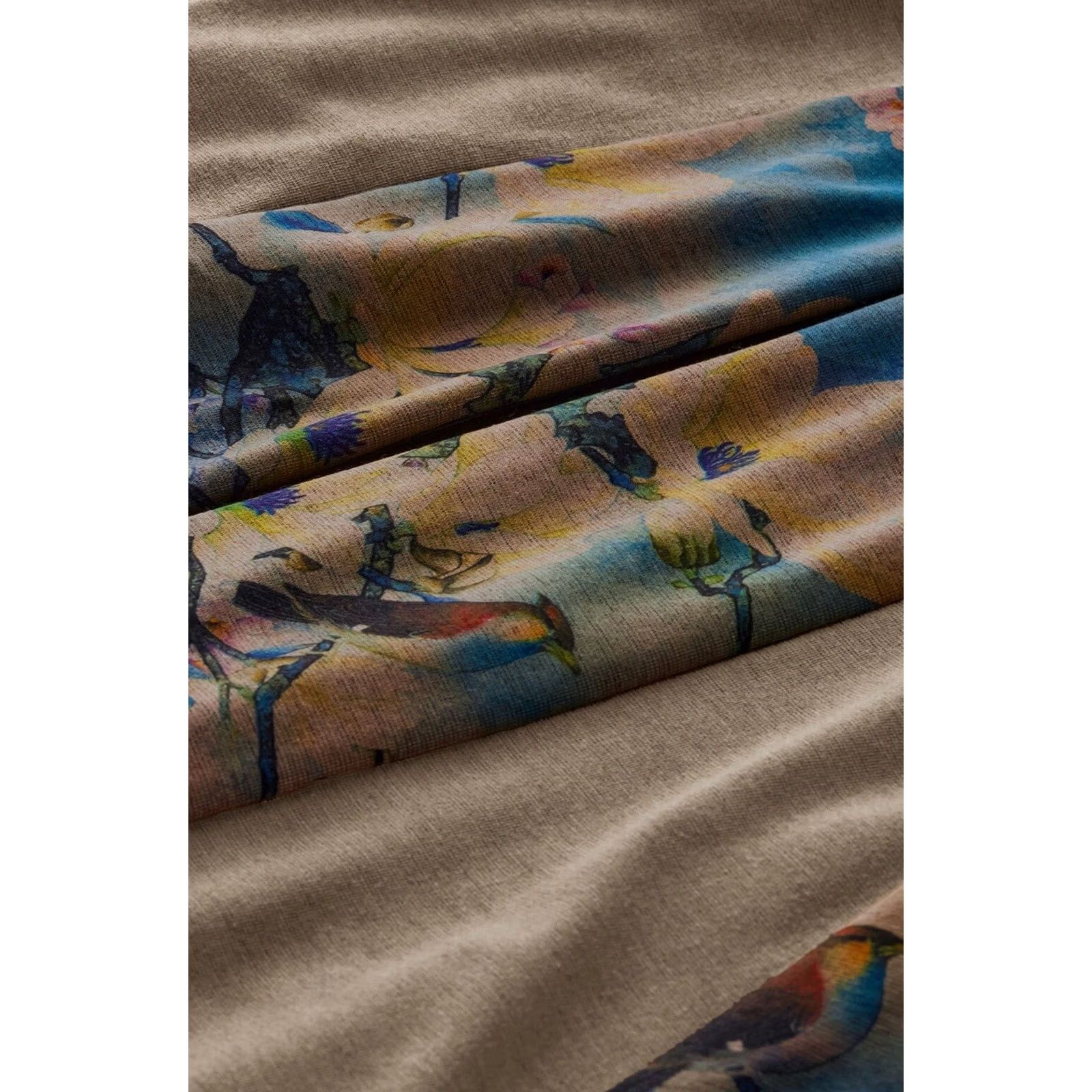 Soft Surroundings Soft Surroundings Cardigan Womens XS Women Brown Teal Tea Gardens Open Front Waterfall Size XS / US 0-2 / IT 36-38 - 6 Thumbnail