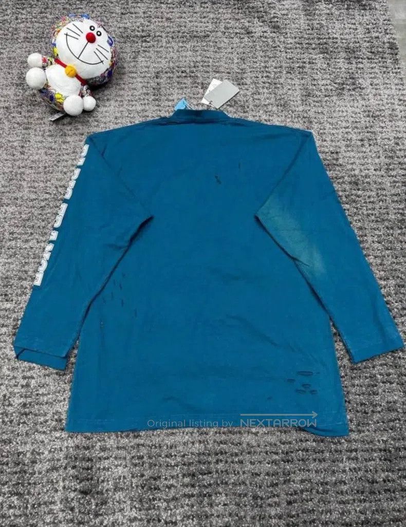 Balenciaga Balenciaga Vintage Letter Round Neck Long Sleeve T-Shirt Size US L / EU 52-54 / 3 - 2 Thumbnail