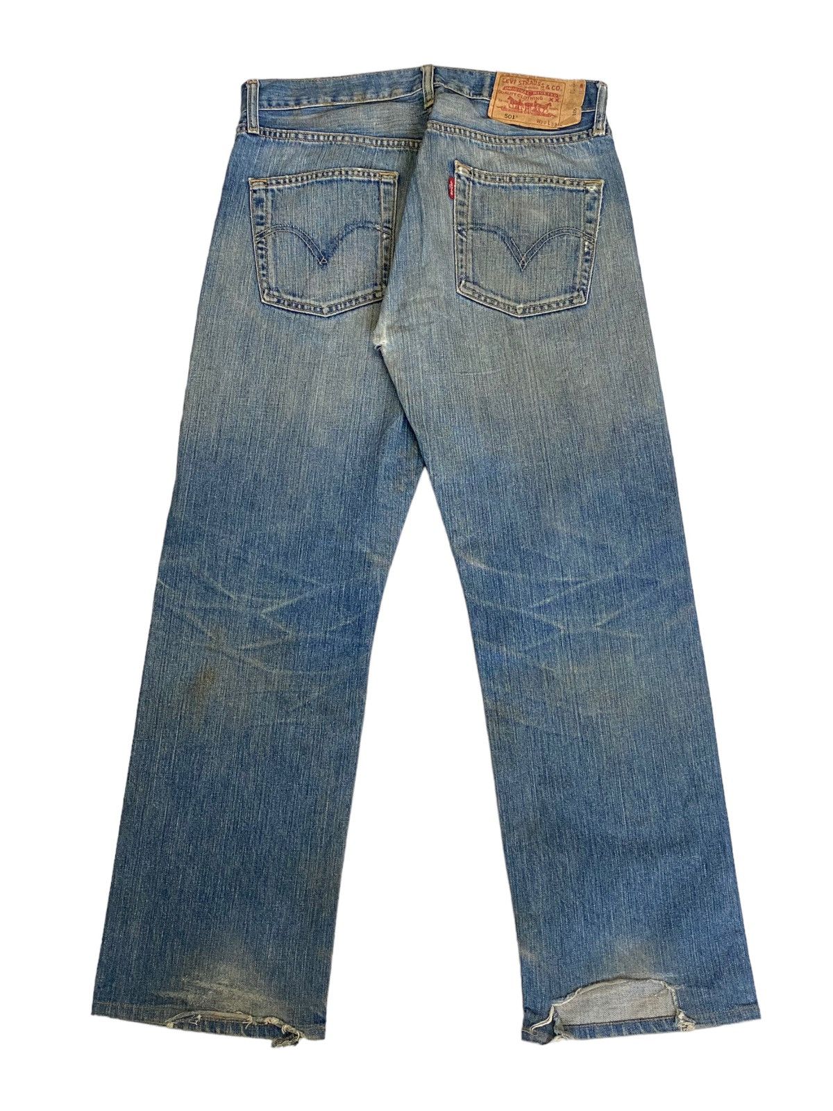 Levi's × Levi's Vintage Clothing Levis Vintage Clothing 501 XX 359 Button Fly Distress Denim Size US 29 - 3 Thumbnail
