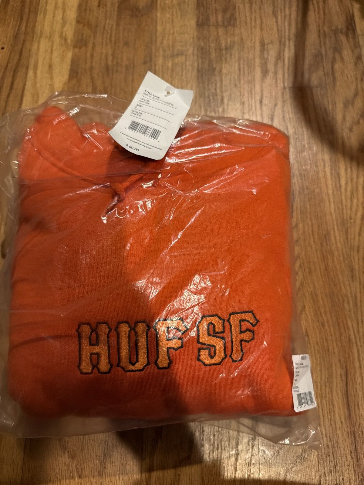 Huf Huf sf orange hoodie small san Francisco Size US S / EU 44-46 / 1 - 1 Preview