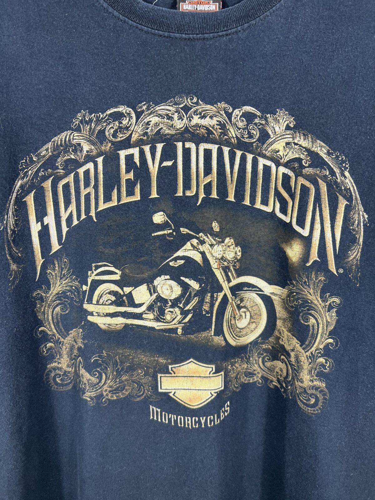 Harley Davidson Vintage Harley-Davidson y2k central logo skull tee t-shirt Size US XL / EU 56 / 4 - 3 Thumbnail