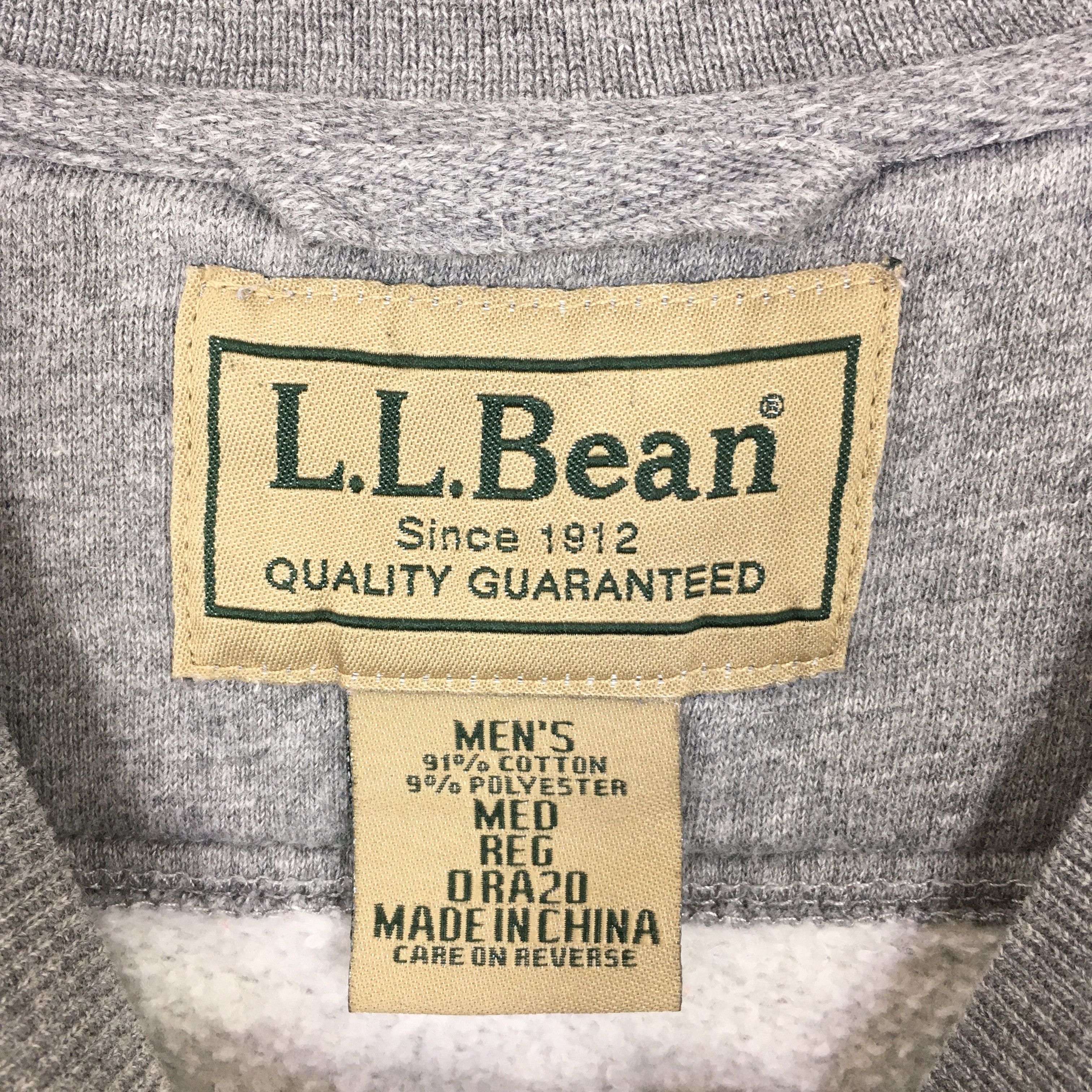 L.L. Bean × Vintage Vintage Ll Bean Spell Out Gray Sweatshirt Medium Size US M / EU 48-50 / 2 - 6 Thumbnail