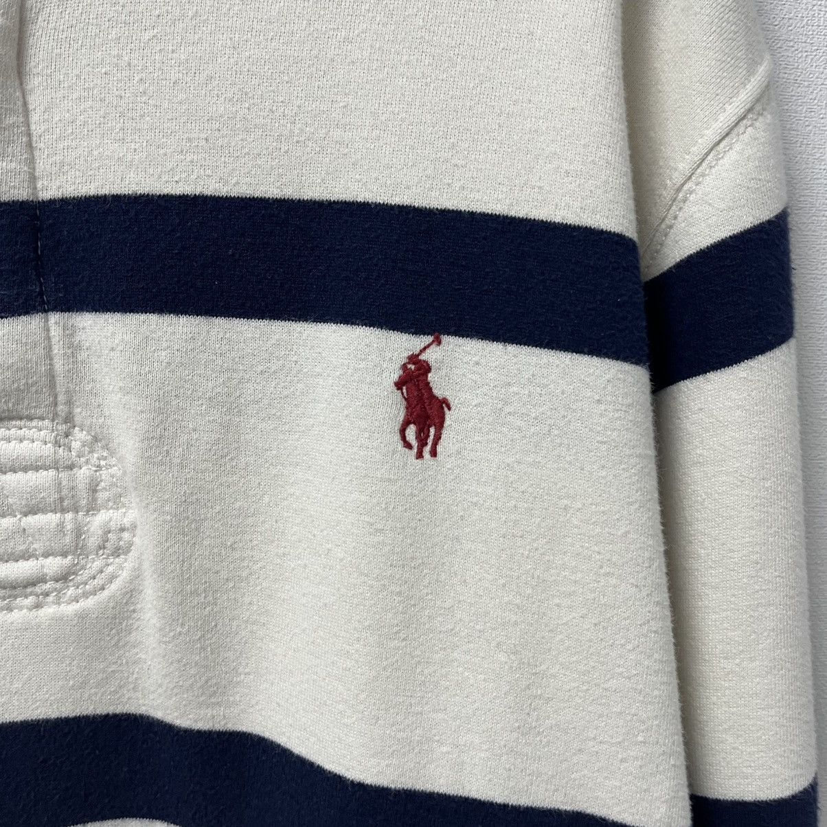 Polo Ralph Lauren Vintage Polo Ralph Lauren Rugby Long Sleeve Striped Shirt Size US XL / EU 56 / 4 - 5 Thumbnail