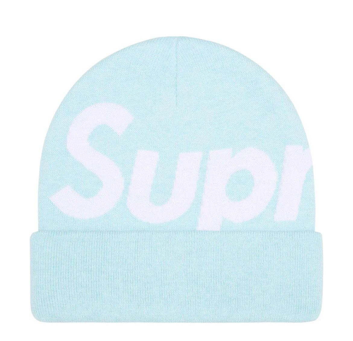 Supreme Supreme Big Logo Beanie Baby Blue FW25 Size ONE SIZE - 1 Thumbnail