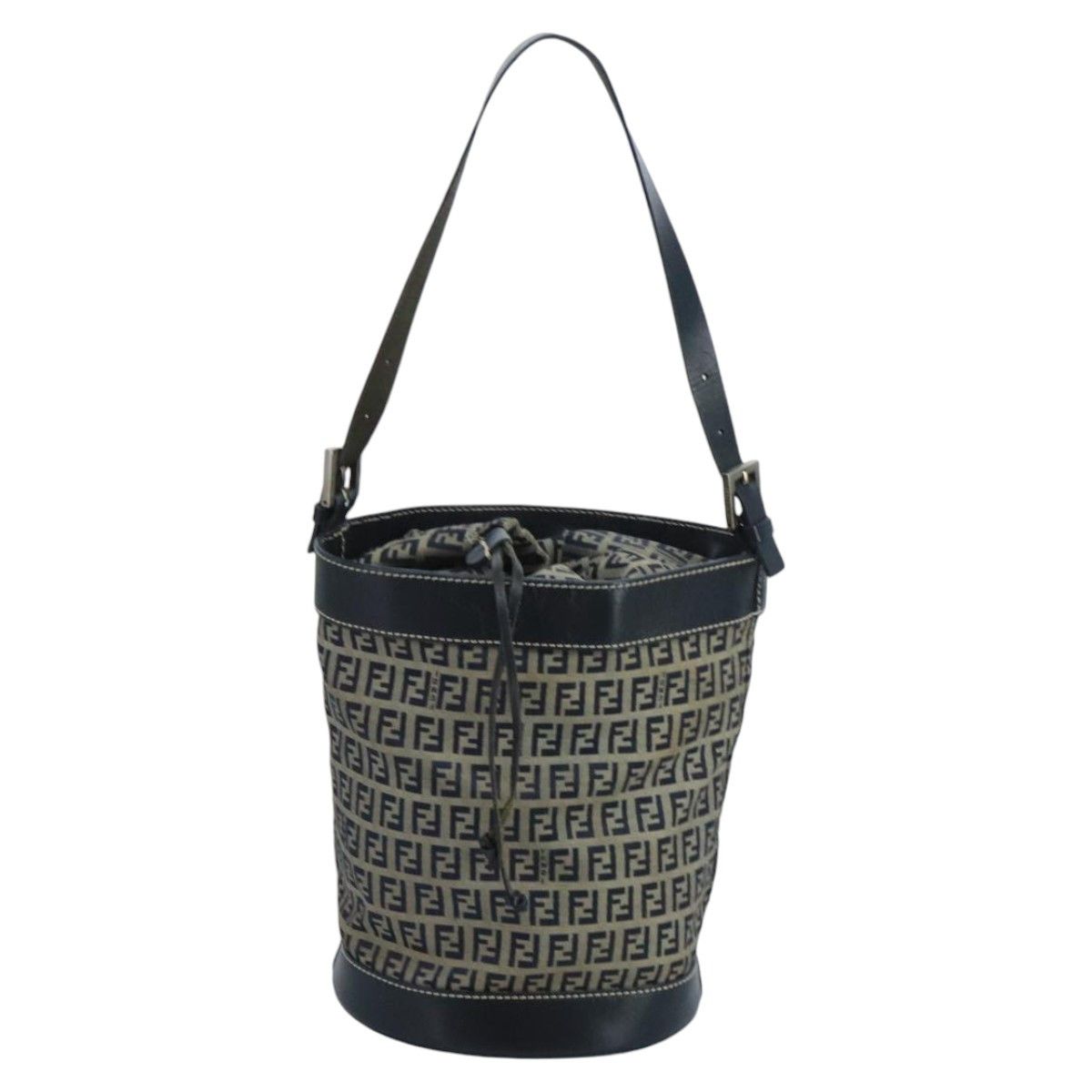 Fendi Navy Canvas Shoulder Bag (Pre-Owned) Size ONE SIZE - 1 Thumbnail