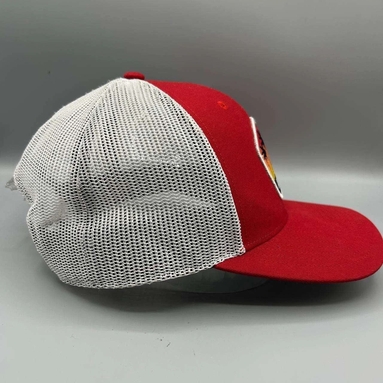 47 Brand Los Angeles LA Angels Trucker Hat Men Red Hawaiian Snap Back Size ONE SIZE - 7 Thumbnail
