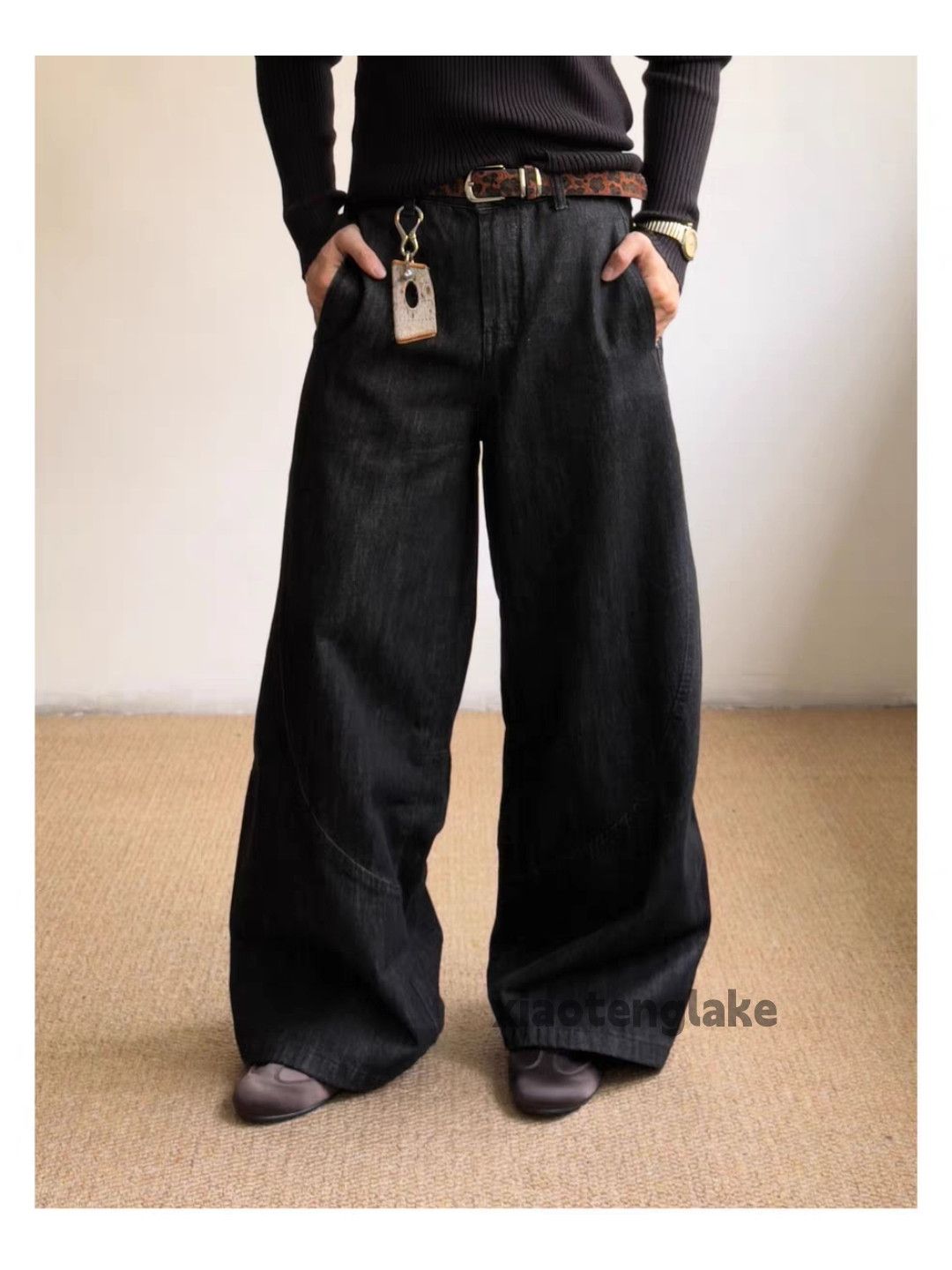 zx vintage loose baggy wide Leg flared hiphop jeans