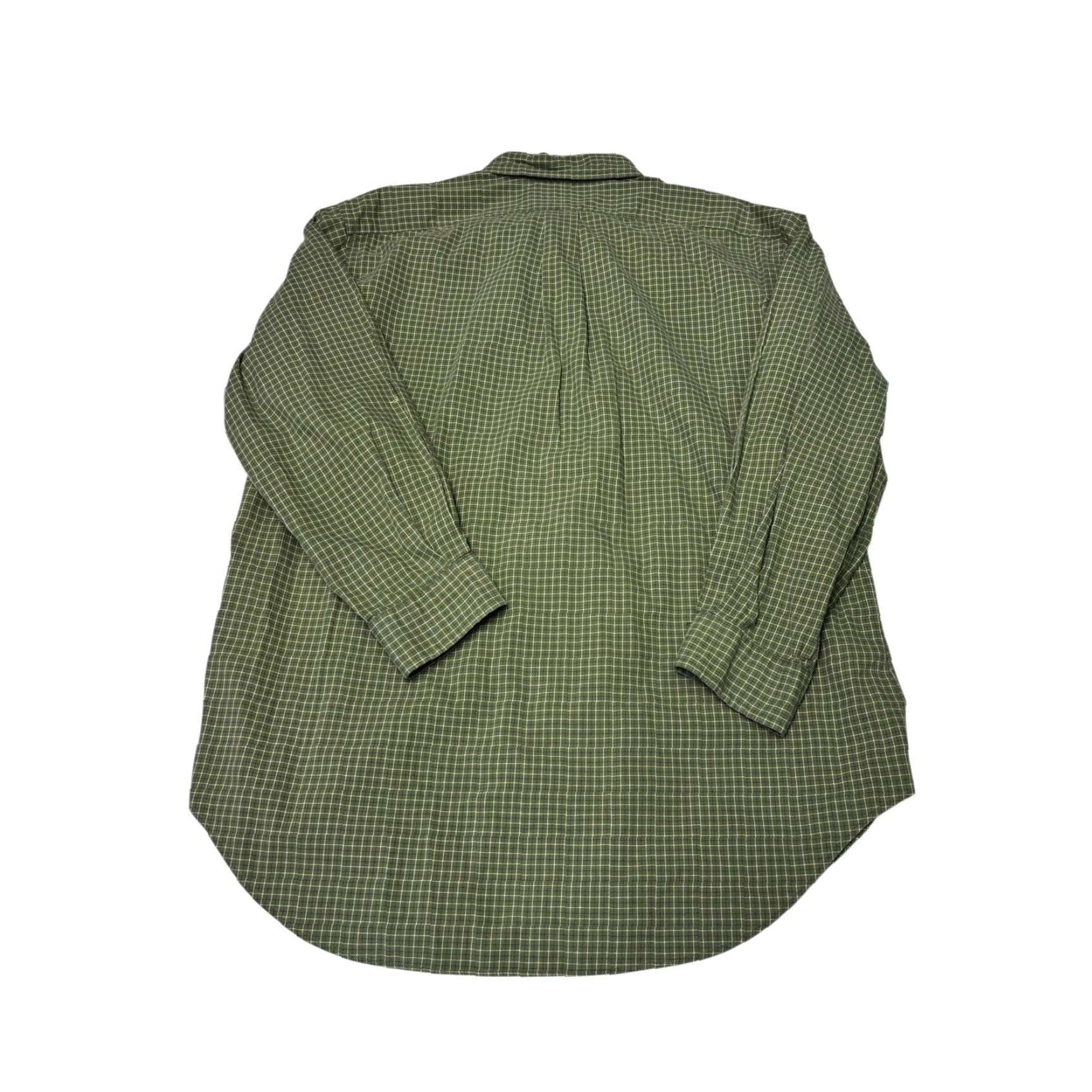 Ralph Lauren Ralph Lauren Button-Up Shirt Men Large Green White Navy Plaid Check Classic Fit with Pockets Size US L / EU 52-54 / 3 - 6 Thumbnail