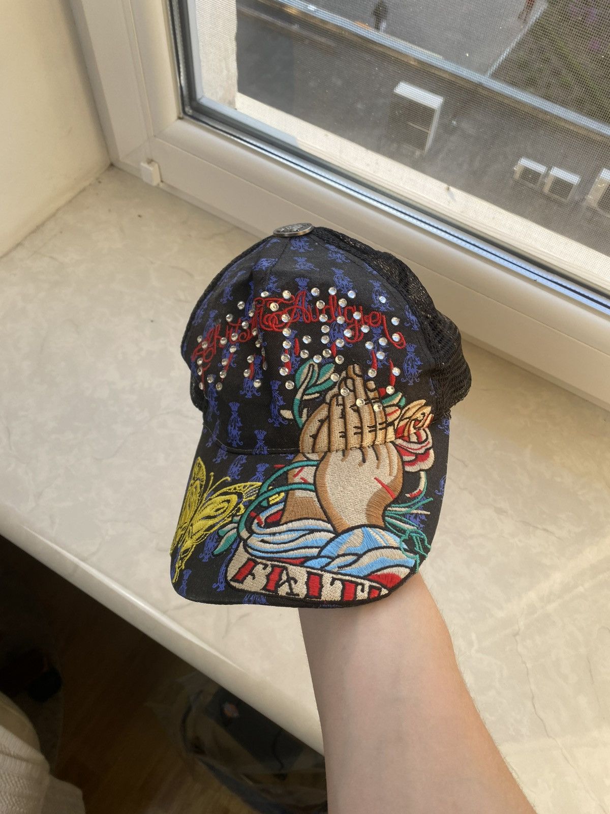 Christian Audigier 🔥 Christian Audigier Ed Hardy Skull Y2K Hat Cap Affliction Size ONE SIZE - 1 Thumbnail