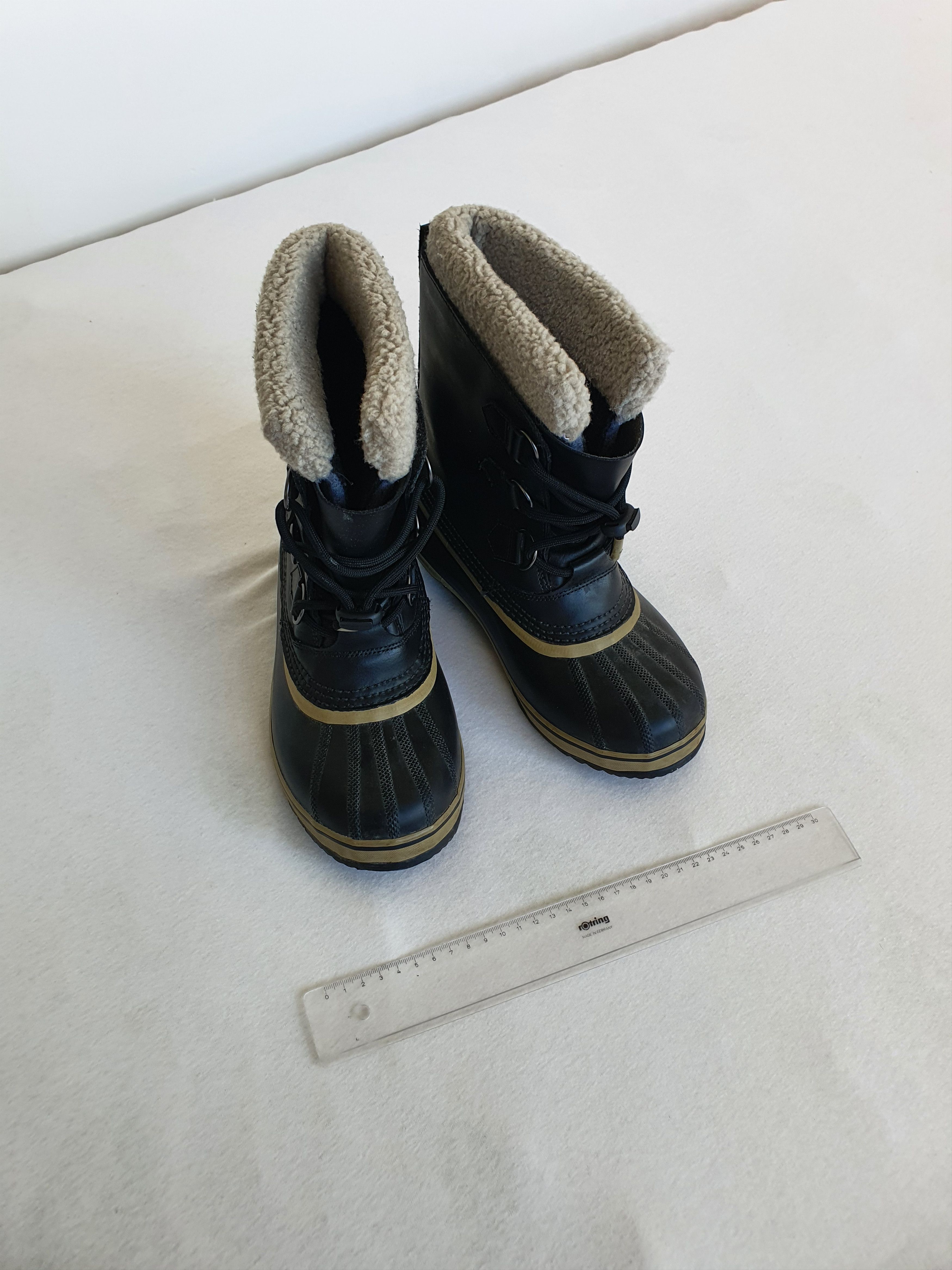 SOREL YOOT PAC (Kids CARIBOU) Nylon Waterproof Snow Boots Size US 5.5 / IT 35.5 - 2 Thumbnail