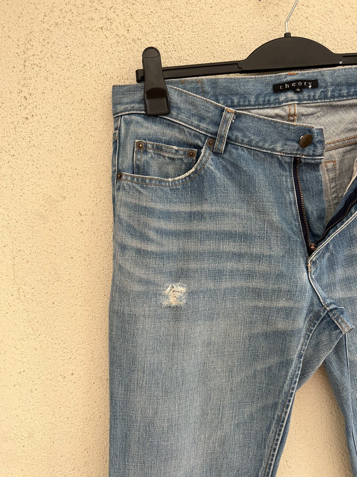 Theory Vintage Theory Distress Denim Boot Cut Jeans Size US 32 / EU 48 - 8 Thumbnail
