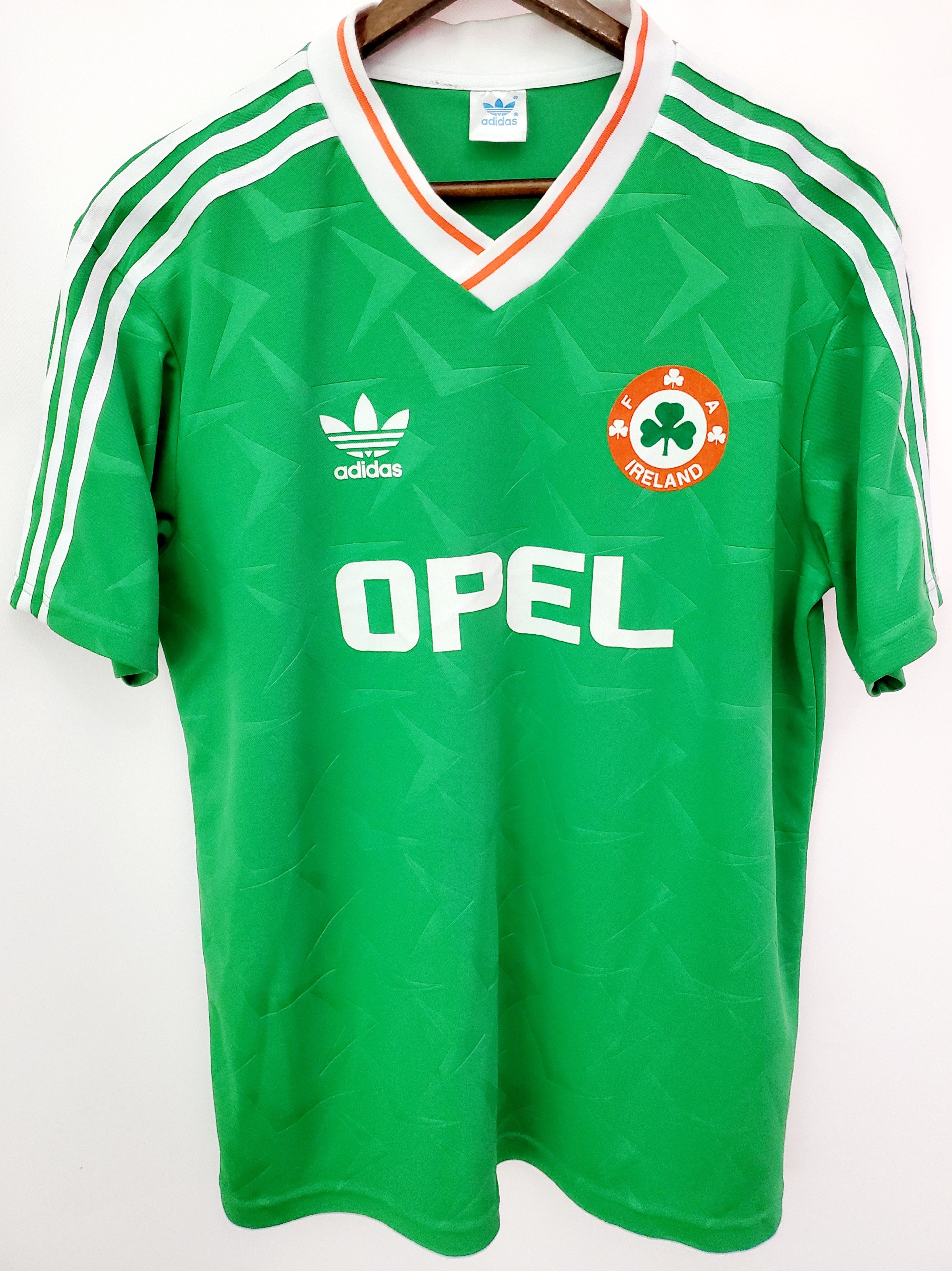 Vintage Ireland retro 1990 home soccer jersey reprint Size L