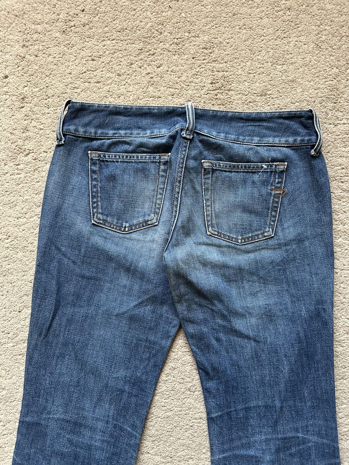 Diesel 2000s Diesel Low Rise Faded Wash Flare Jeans Size 29" - 10 Thumbnail