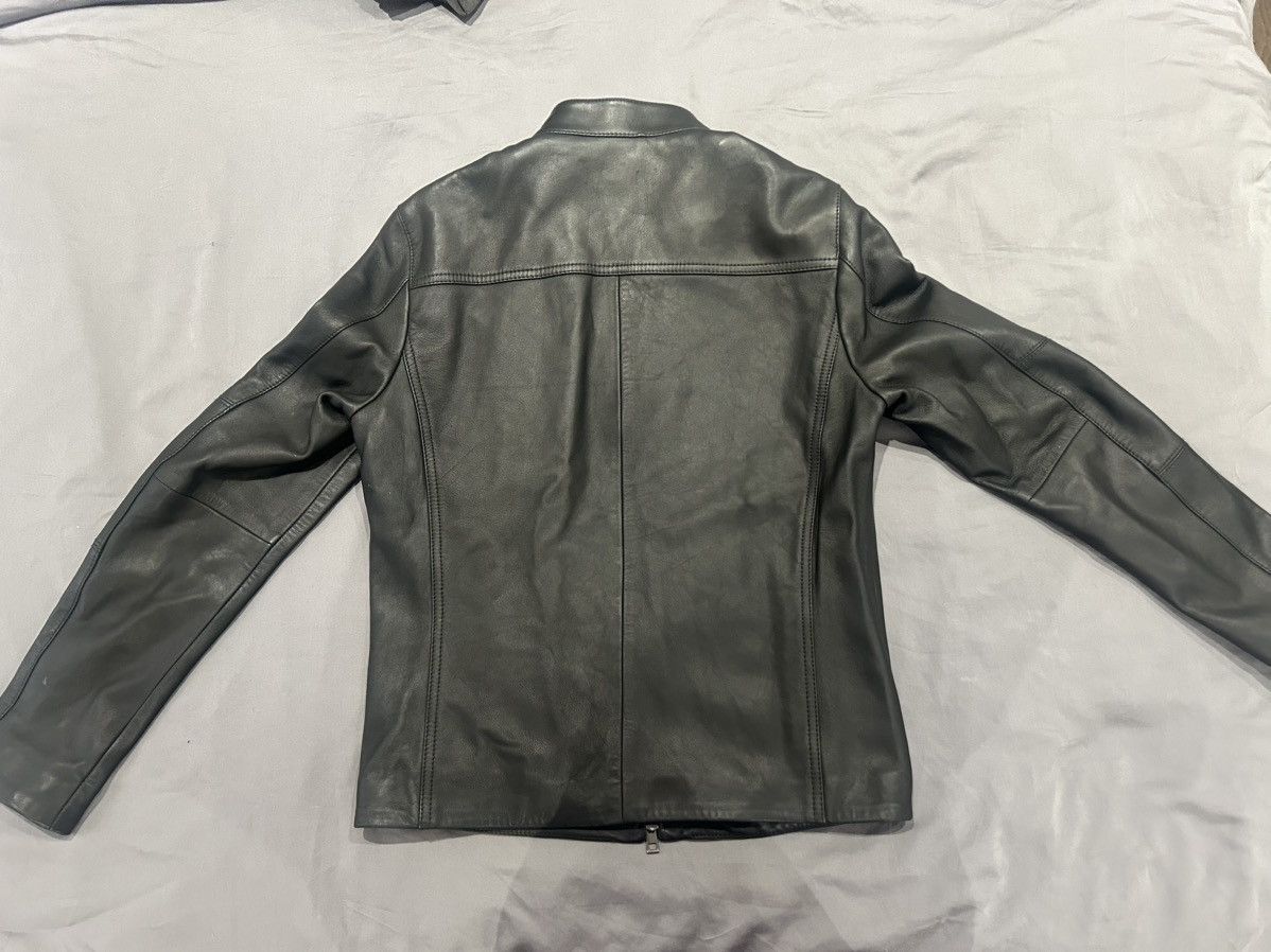 Michael Kors MICHAEL KORS MENS Leather Racer Jacket Size US S / EU 44-46 / 1 - 9 Thumbnail