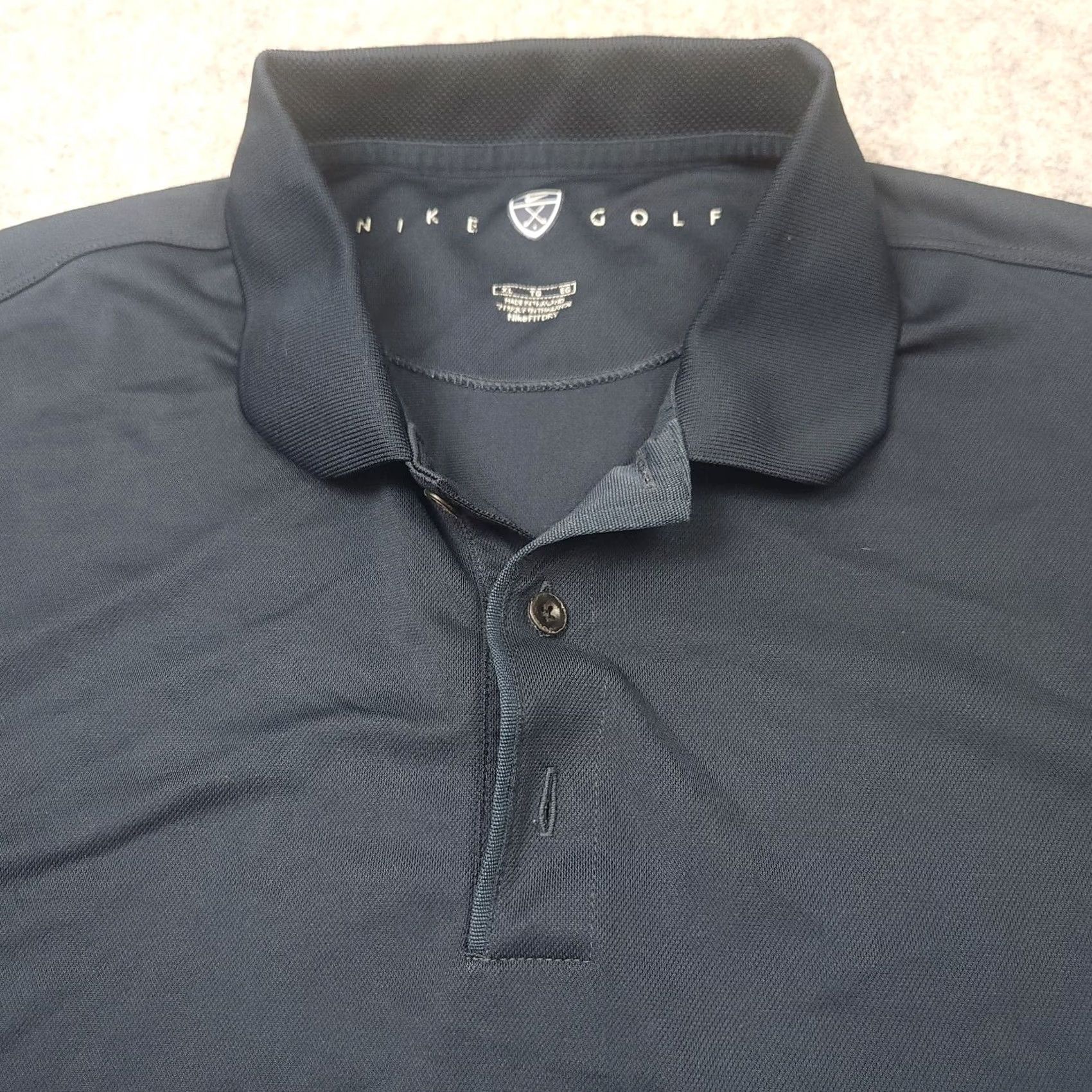 Nike Nike Golf Shirt Mens XL Black Short Sleeve Polo Outdoor Active Sports Casual Size US XL / EU 56 / 4 - 2 Thumbnail