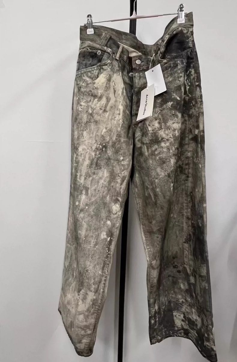 Acne Studios acne studios Mud dyed waste earth inkjet jeans 2504-Nextarr Size US 34 / EU 50 - 1 Thumbnail