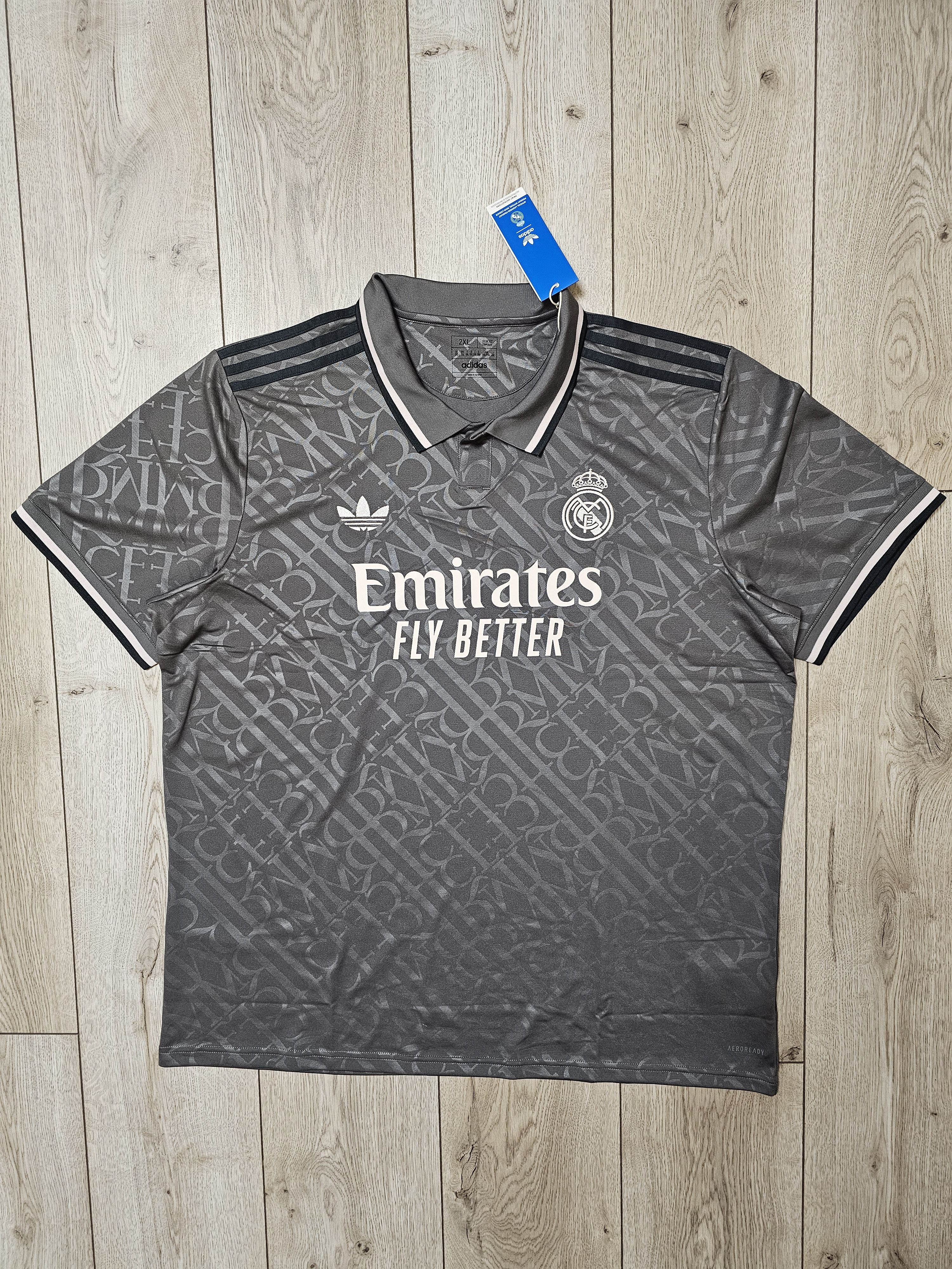 Adidas REAL MADRID 2024 2025 THIRD FOOTBALL SHIRT SOCCER JERSEY Size US XXL / EU 58 / 5 - 1 Thumbnail