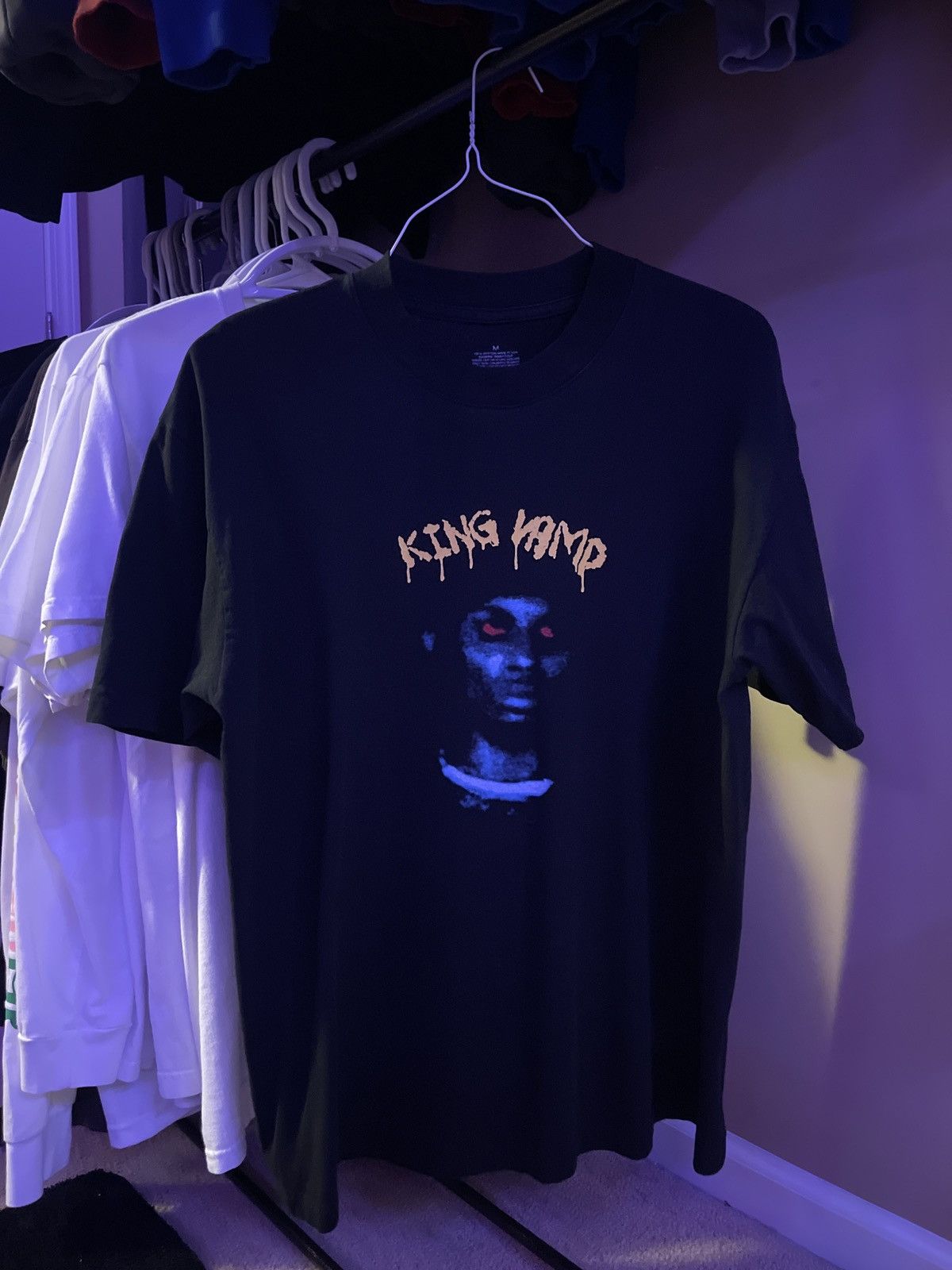 image of Destroy Lonely x Ken Carson Playboi Carti La Exclusive King Vamp Tour Tee in Black (Size Medium)