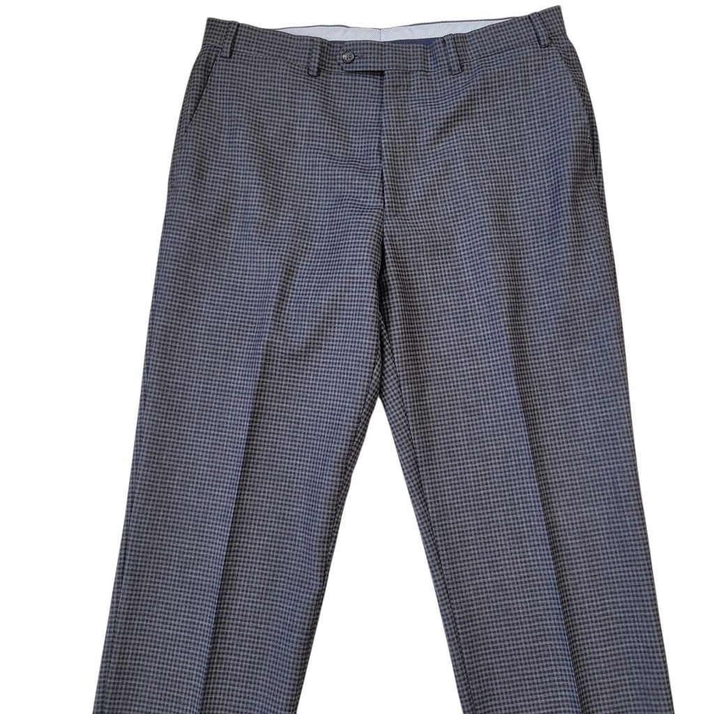 Hart Schaffner Marx Hart Schaffner Marx Men Slim-Fit Flat Front Wool Pants 38/30 Size US 38 / EU 54 - 6 Thumbnail