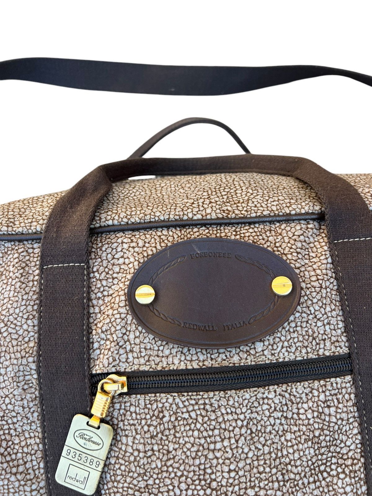 Vintage Vintage Borbonese Redwall 2 Way Travel Bag Size ONE SIZE - 5 Thumbnail