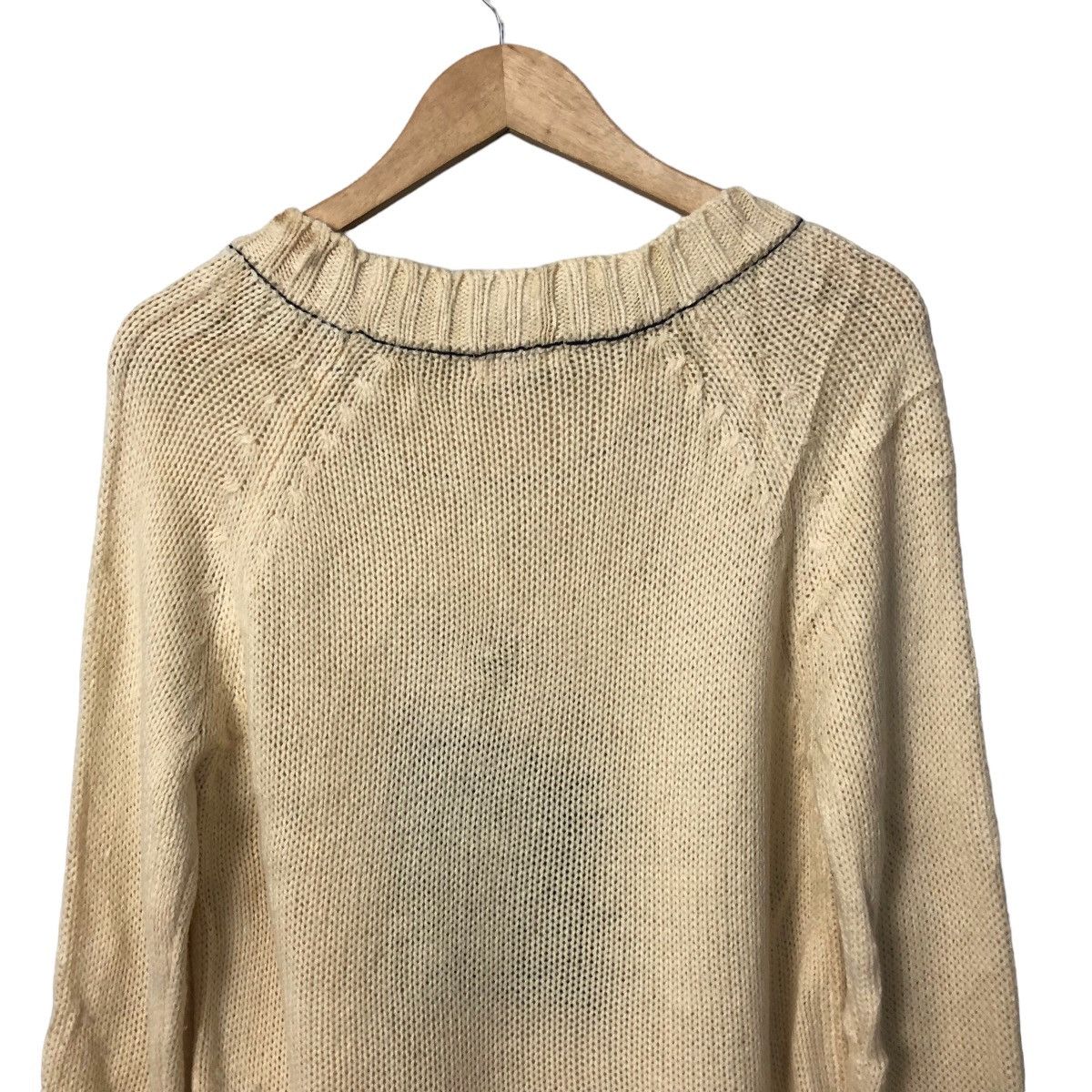 Aran Isles Knitwear Vintage Pou Dou Dou Big Logo Knitwear Sweater Jumper Size S / US 4 / IT 40 - 8 Thumbnail