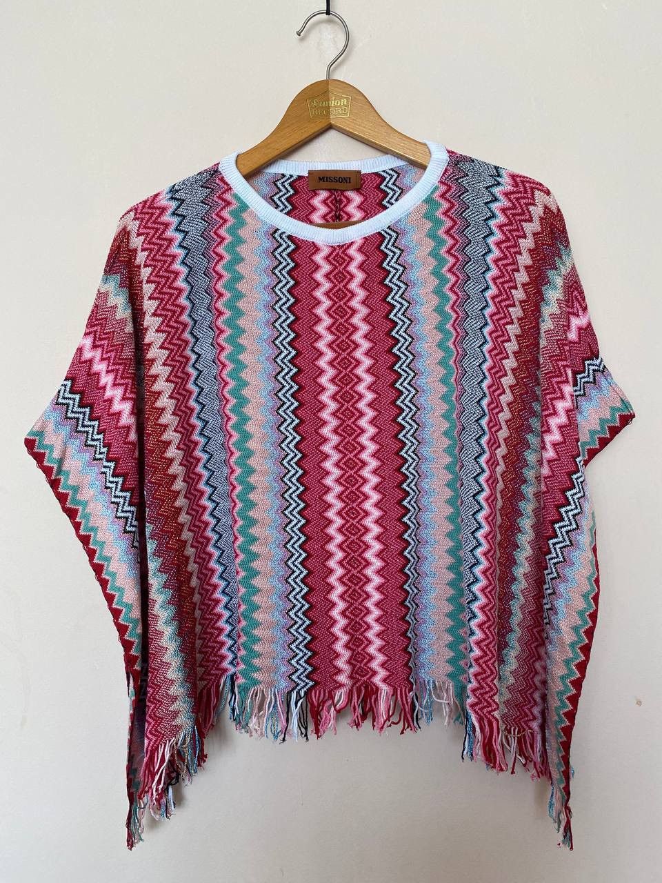Missoni Missoni Fringe Zigzag Crop Poncho Size ONE SIZE - 1 Thumbnail